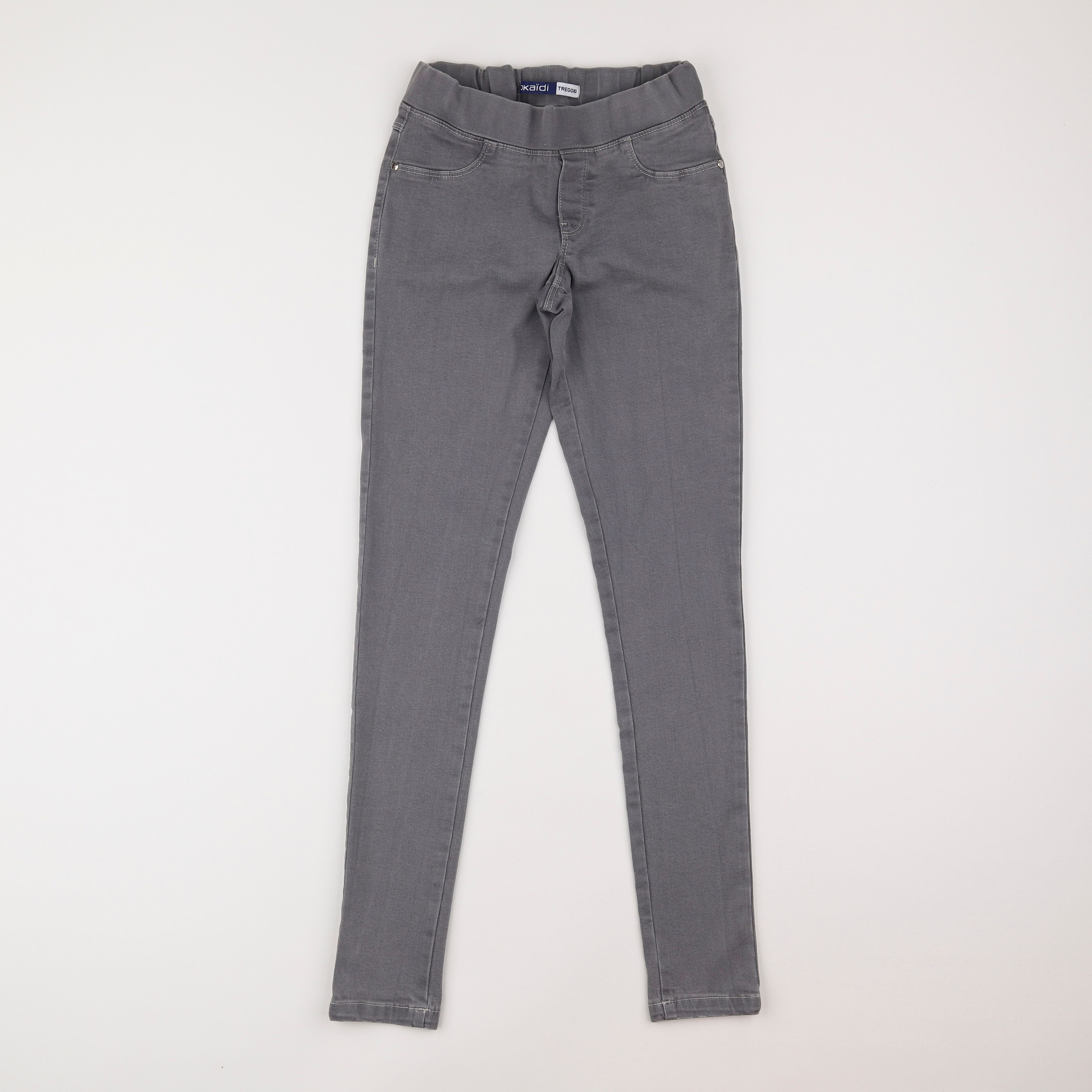 Okaidi - jegging gris - 12 ans