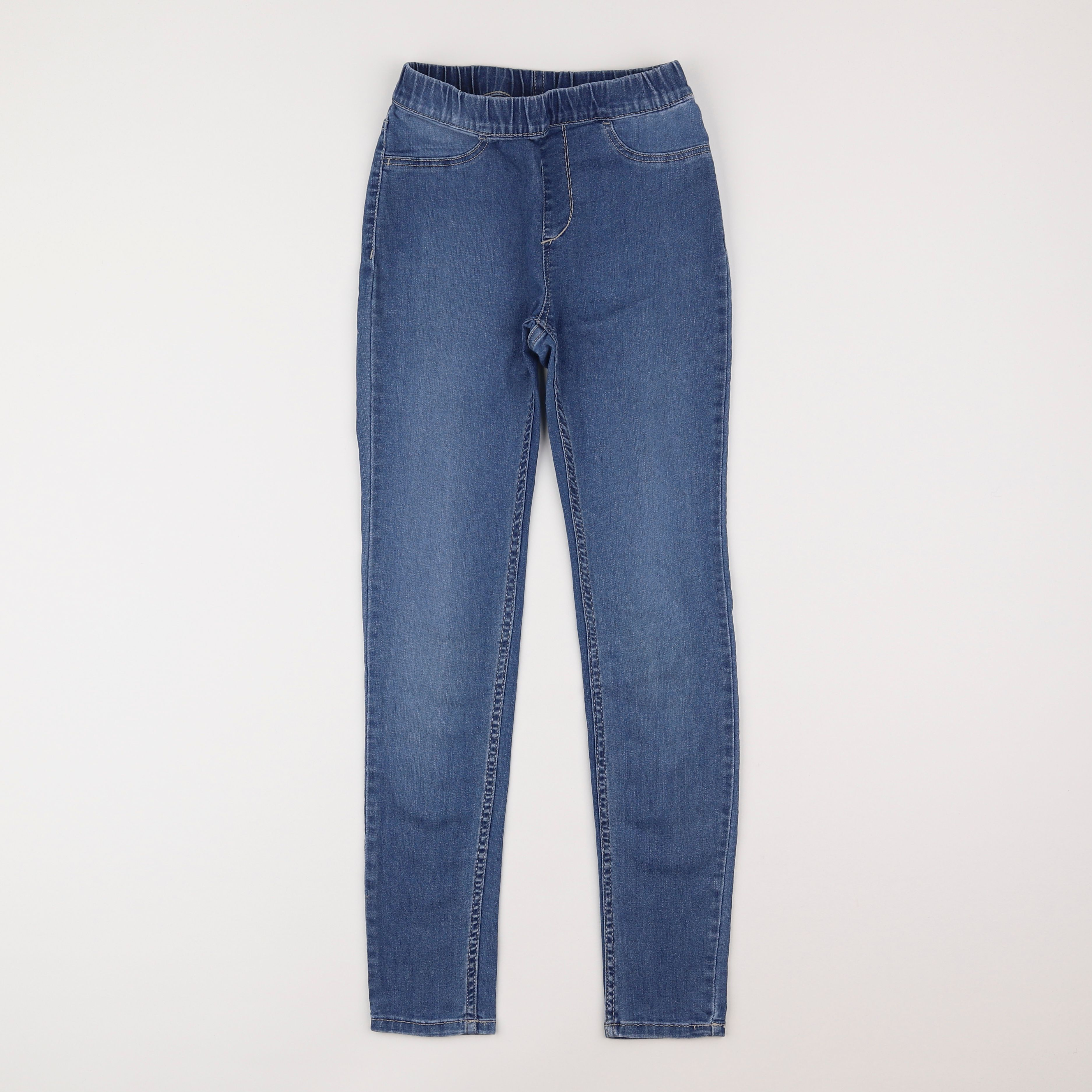 H&M - jegging bleu - 9/10 ans