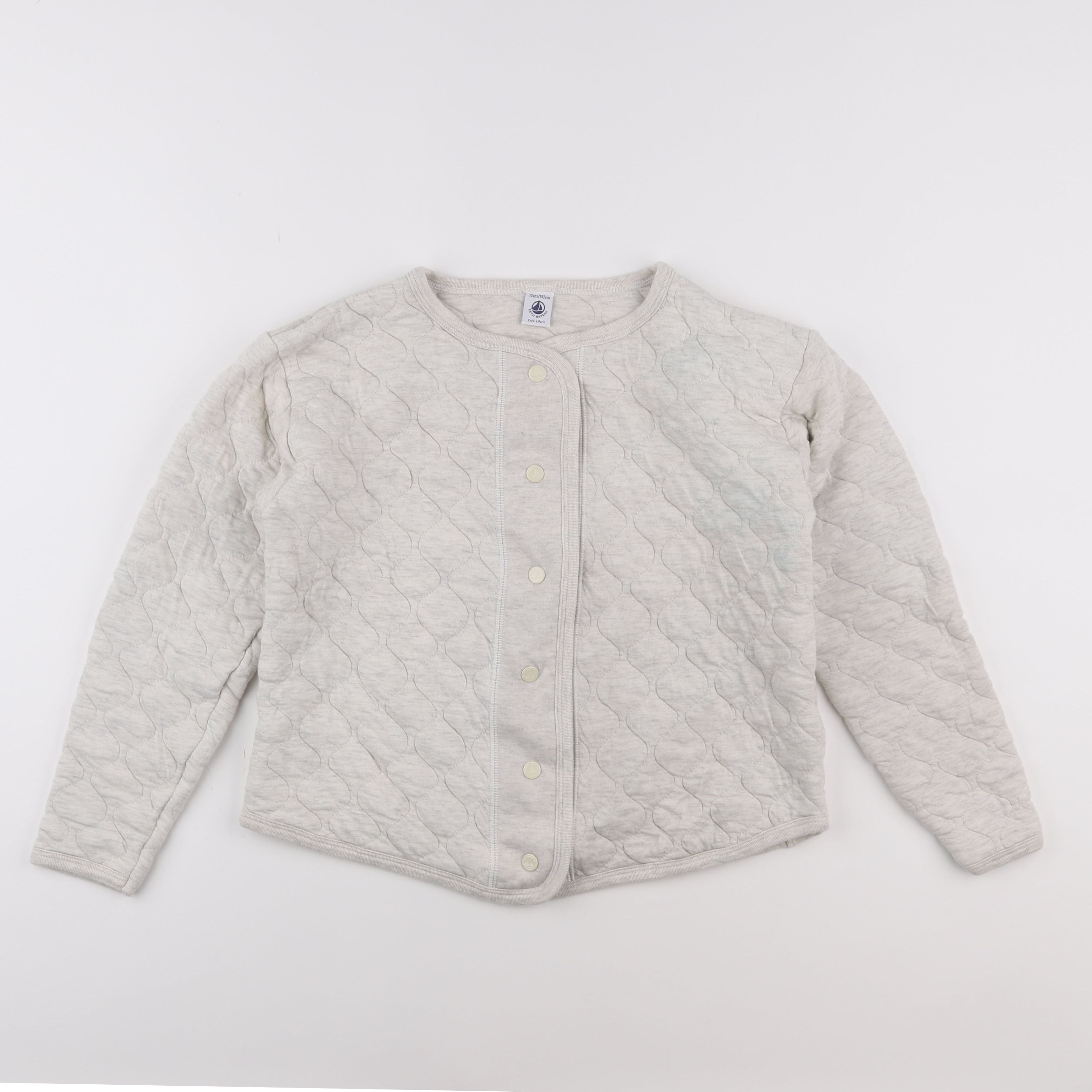 Petit Bateau - sweat beige - 12 ans