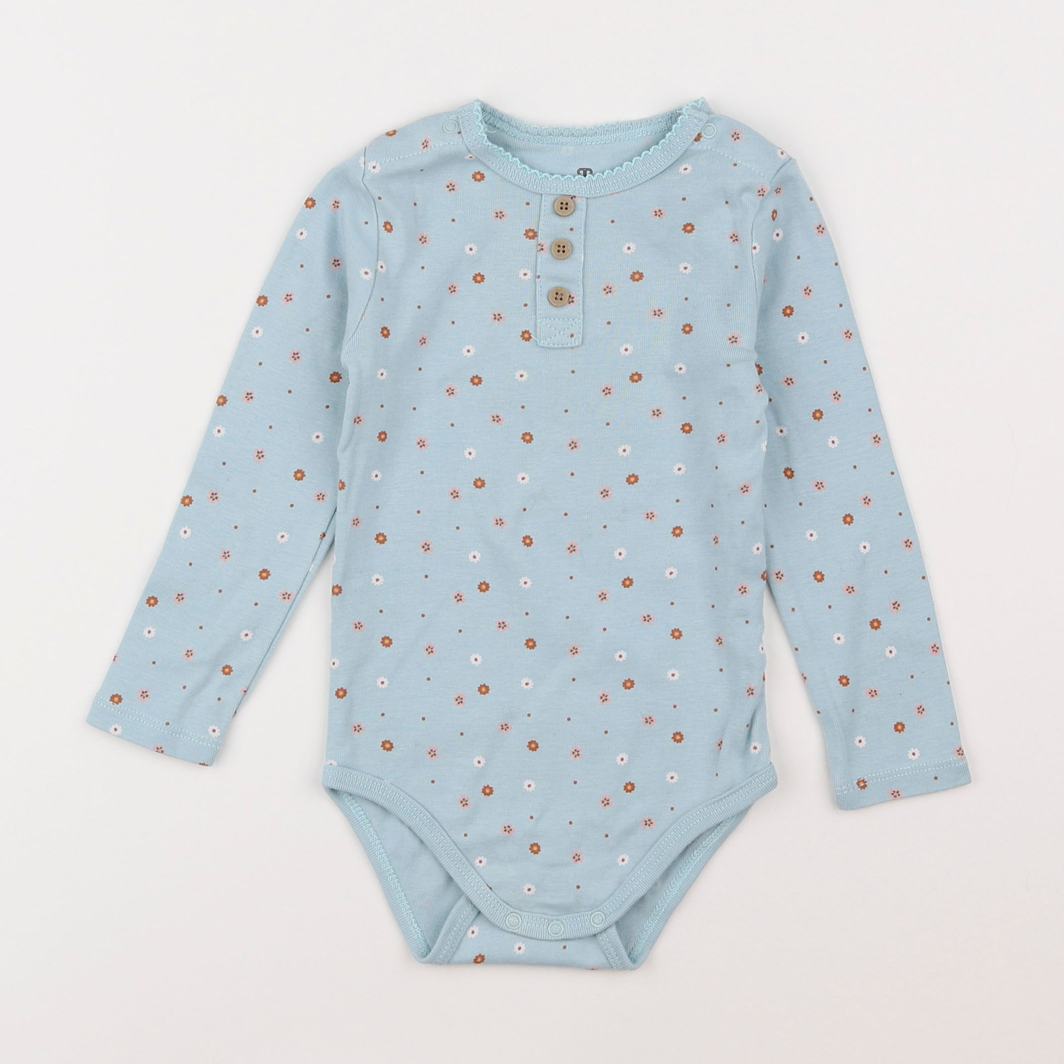 La Redoute - body bleu - 3 ans