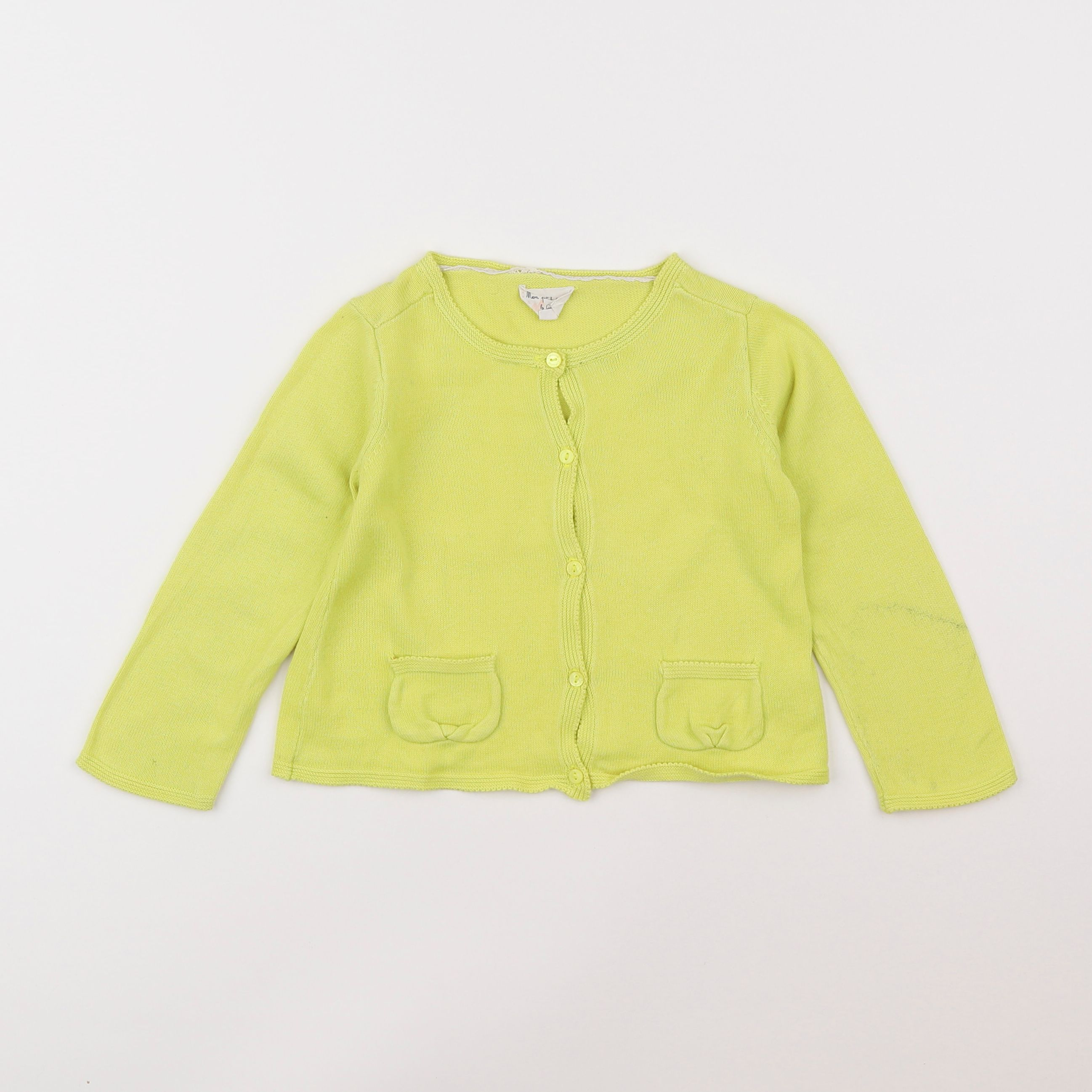 Cyrillus - gilet jaune - 2 ans