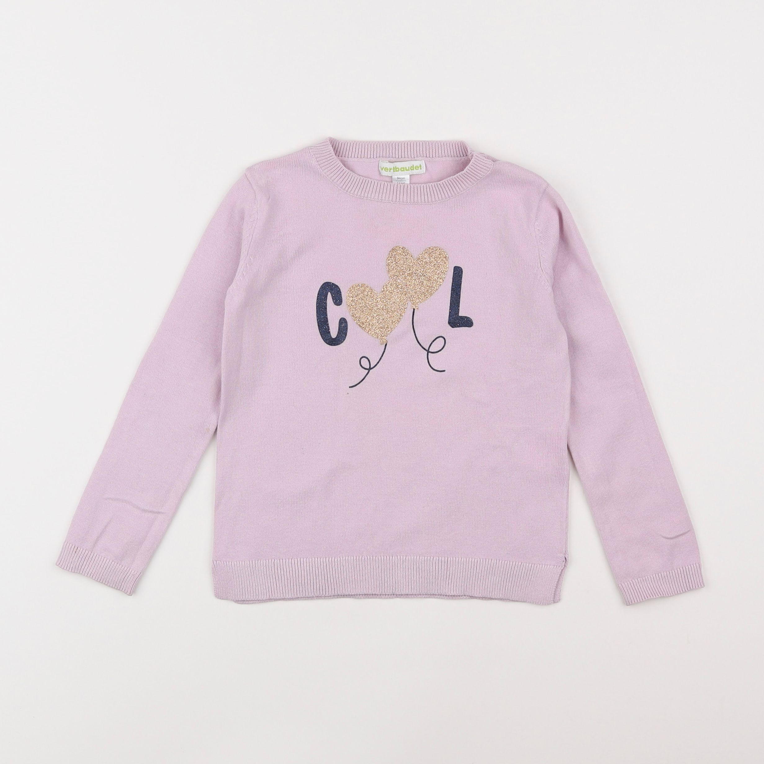 Vertbaudet - pull violet - 3 ans