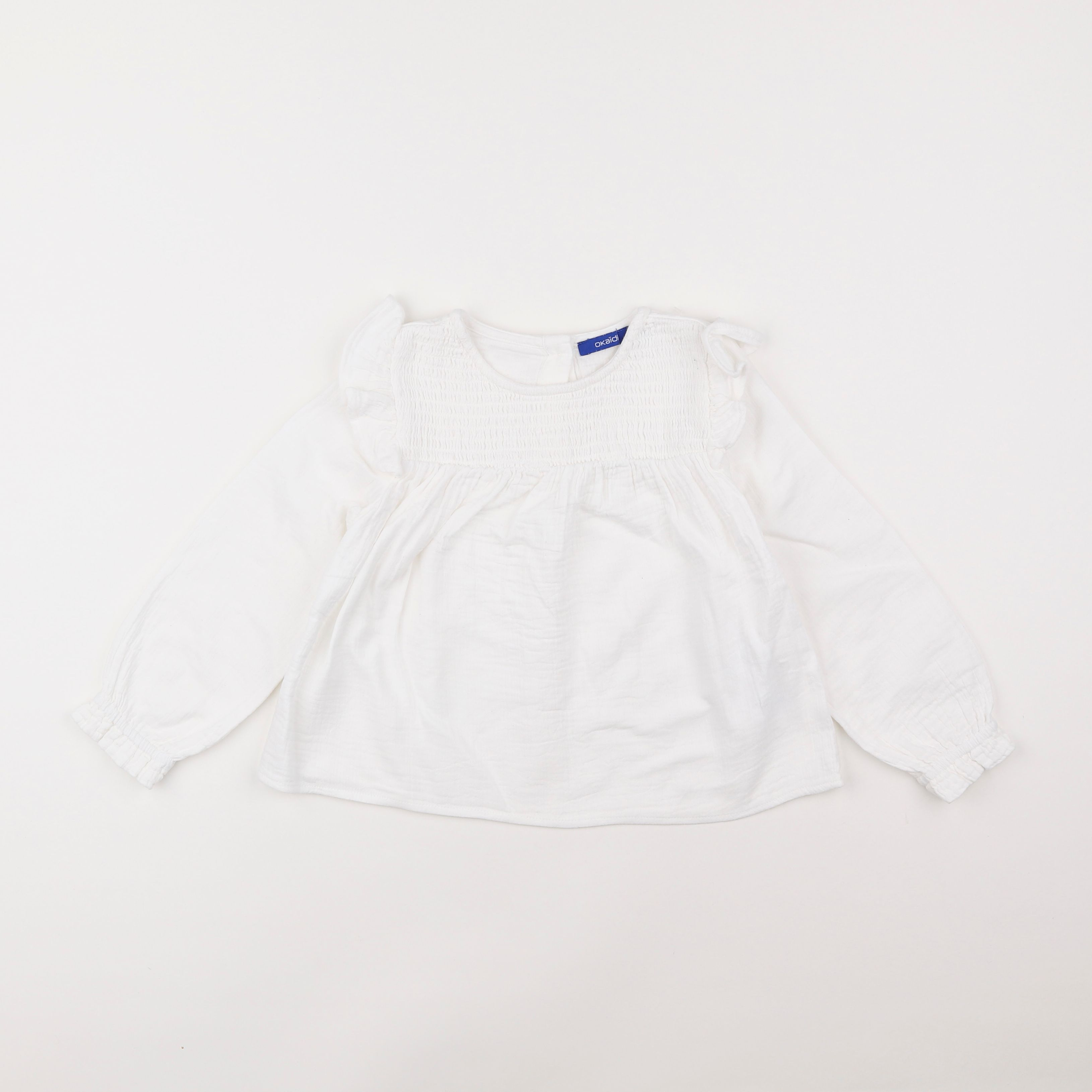 Okaidi - blouse blanc - 4 ans