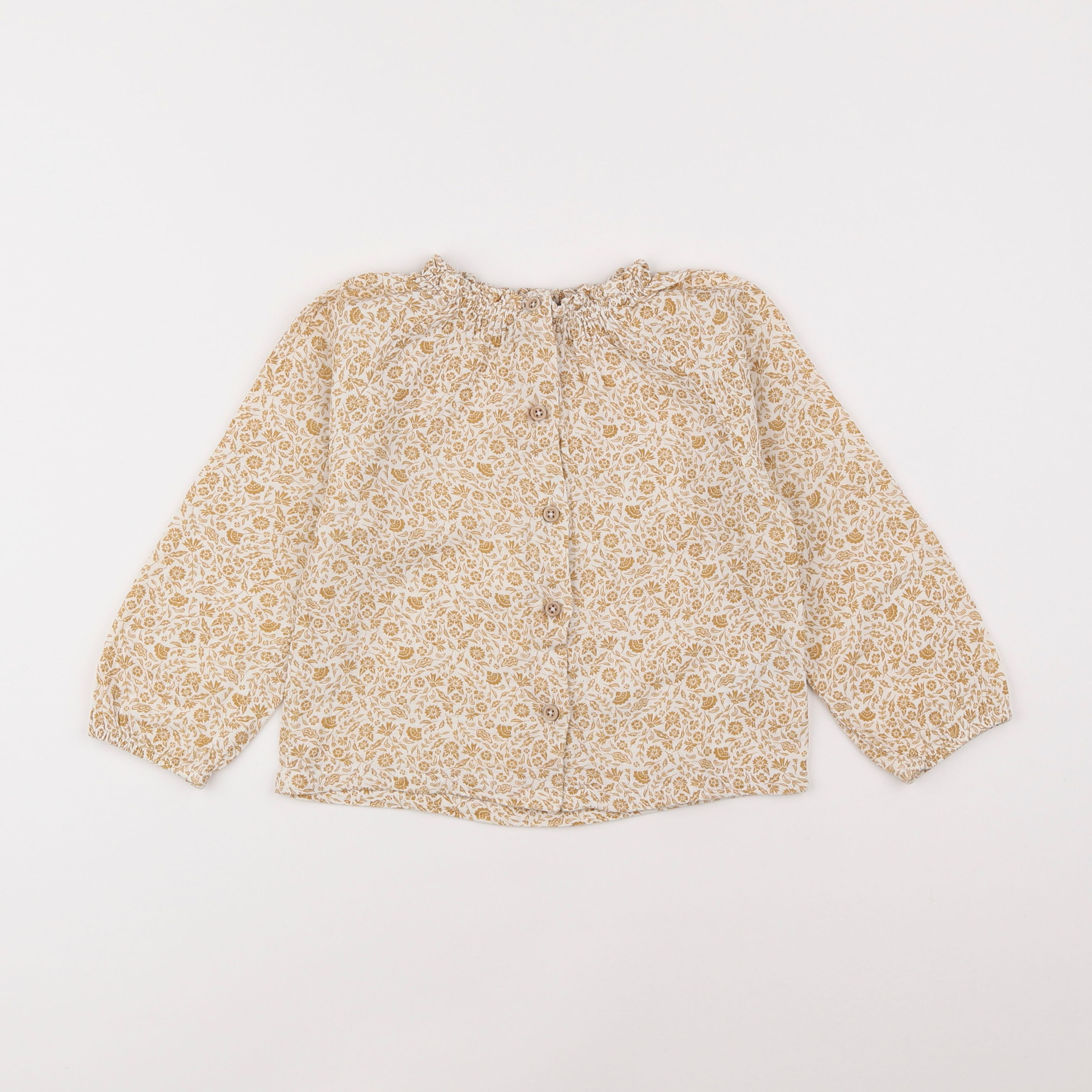 Little Cigogne - blouse beige - 4 ans