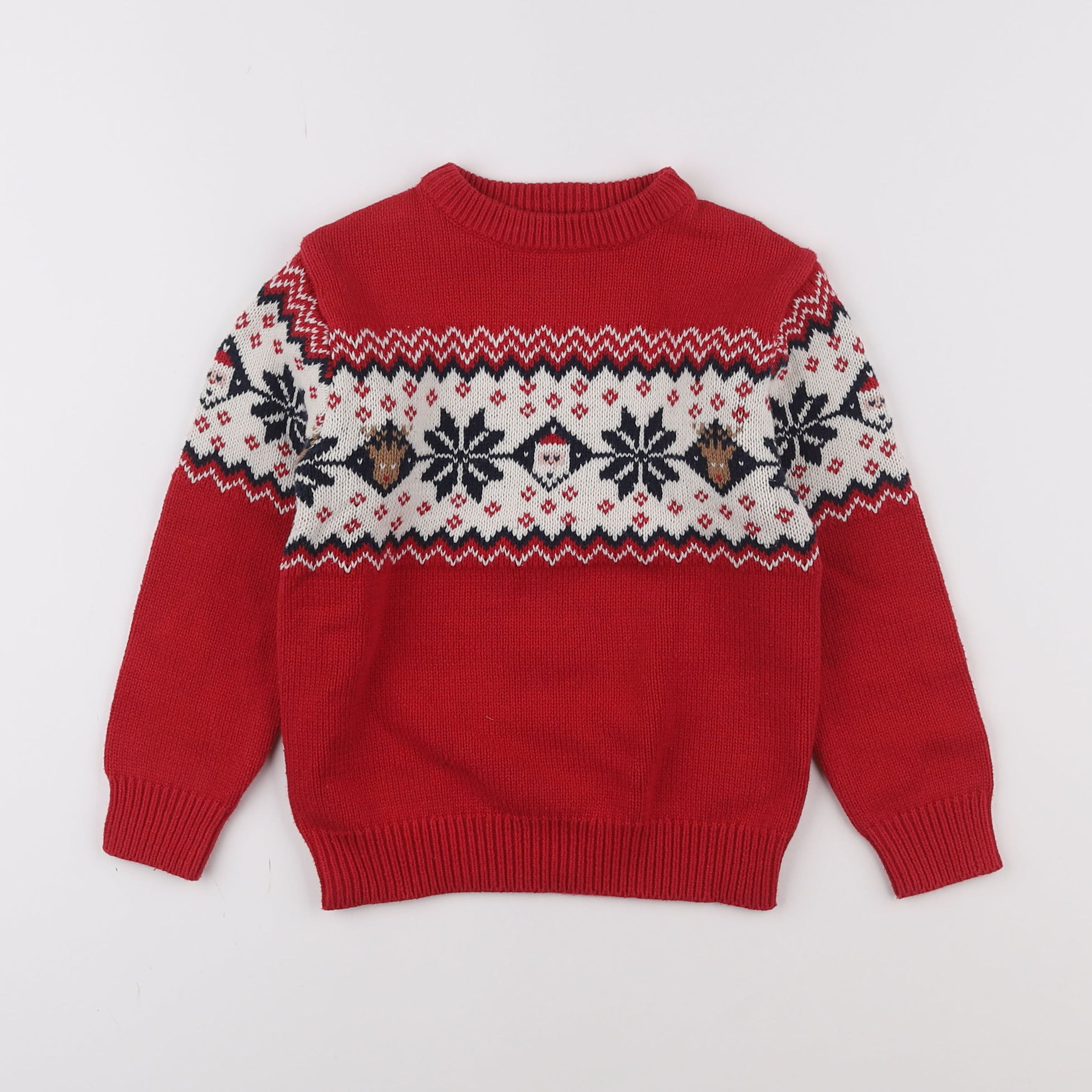 Vertbaudet - pull rouge - 6 ans