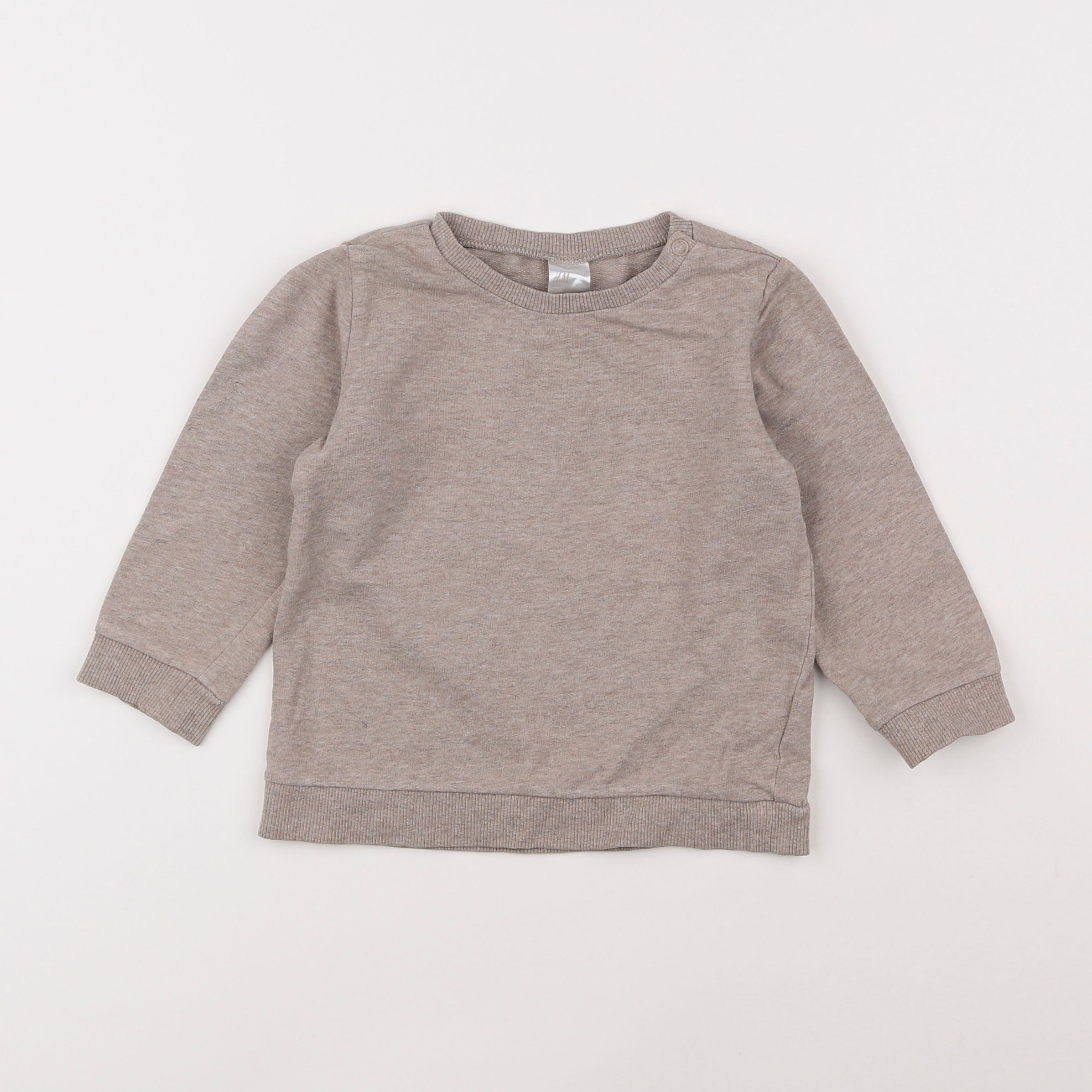 H&M - sweat marron - 12/18 mois