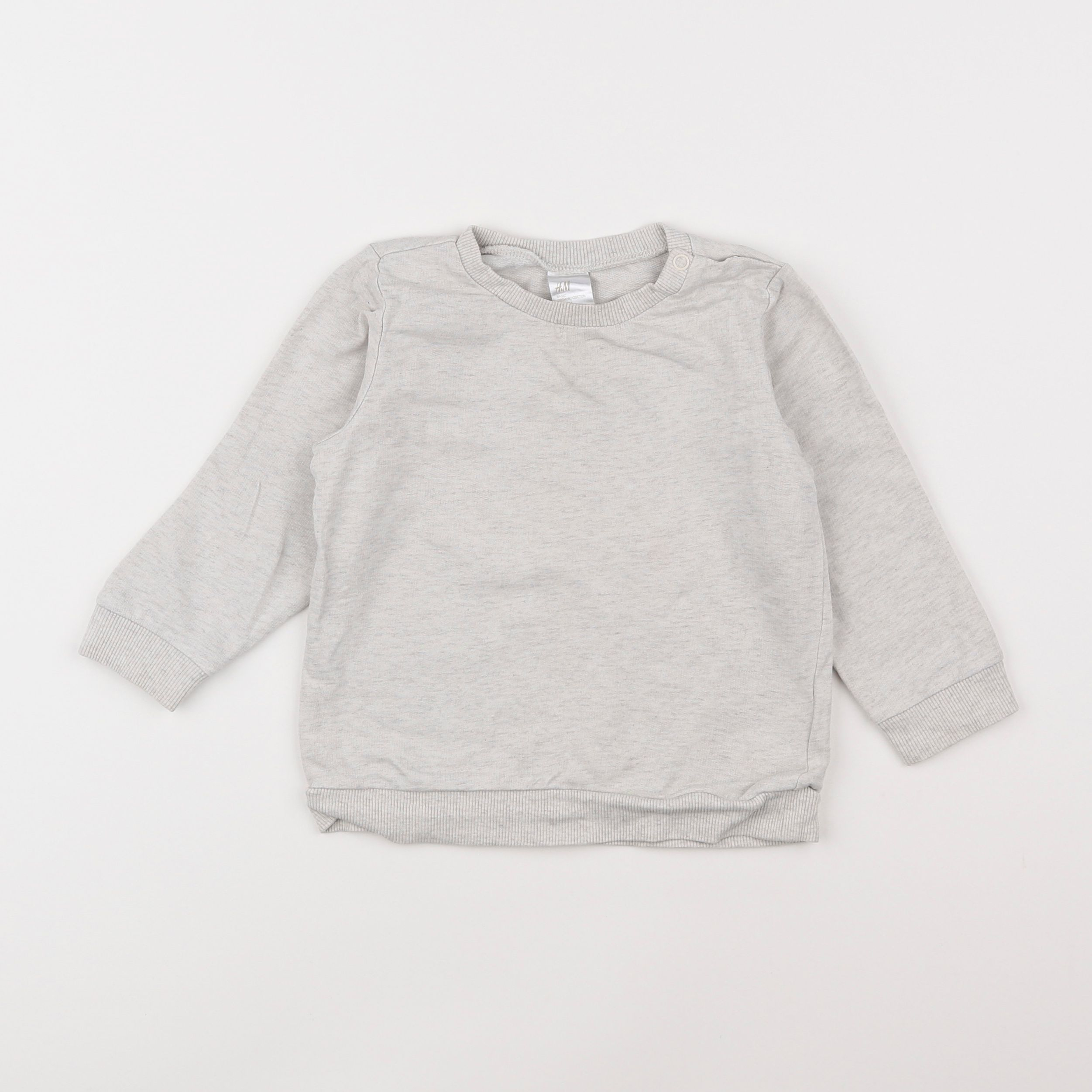 H&M - sweat beige - 12/18 mois