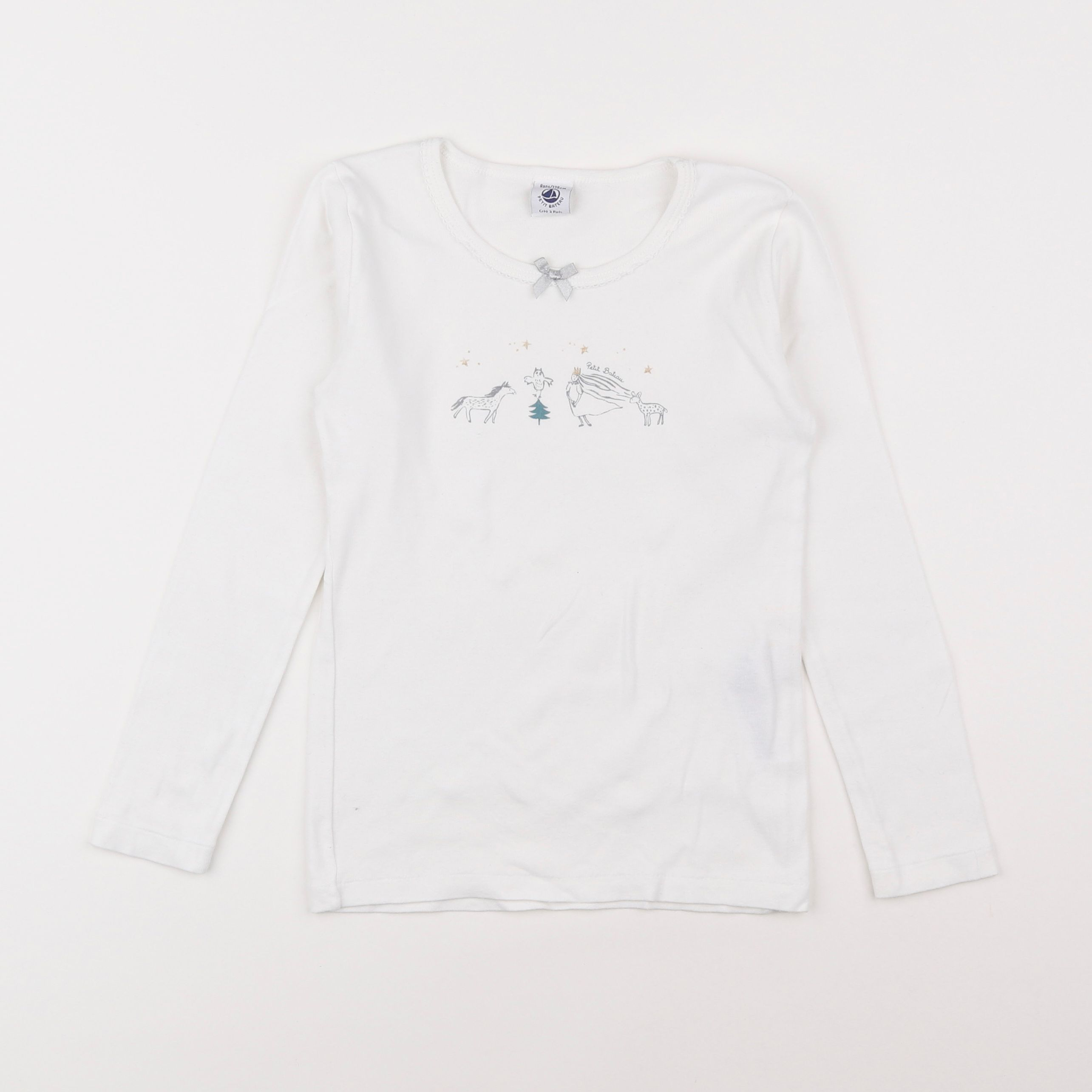 Petit Bateau - maillot de corps blanc - 8 ans