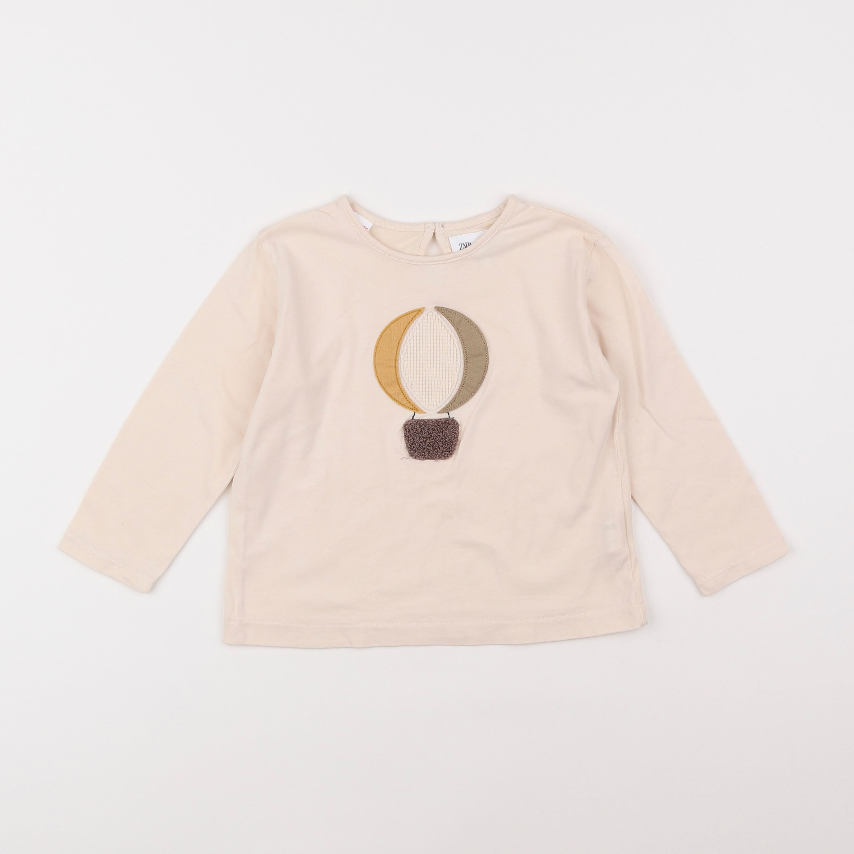 Zara - tee-shirt beige - 12/18 mois