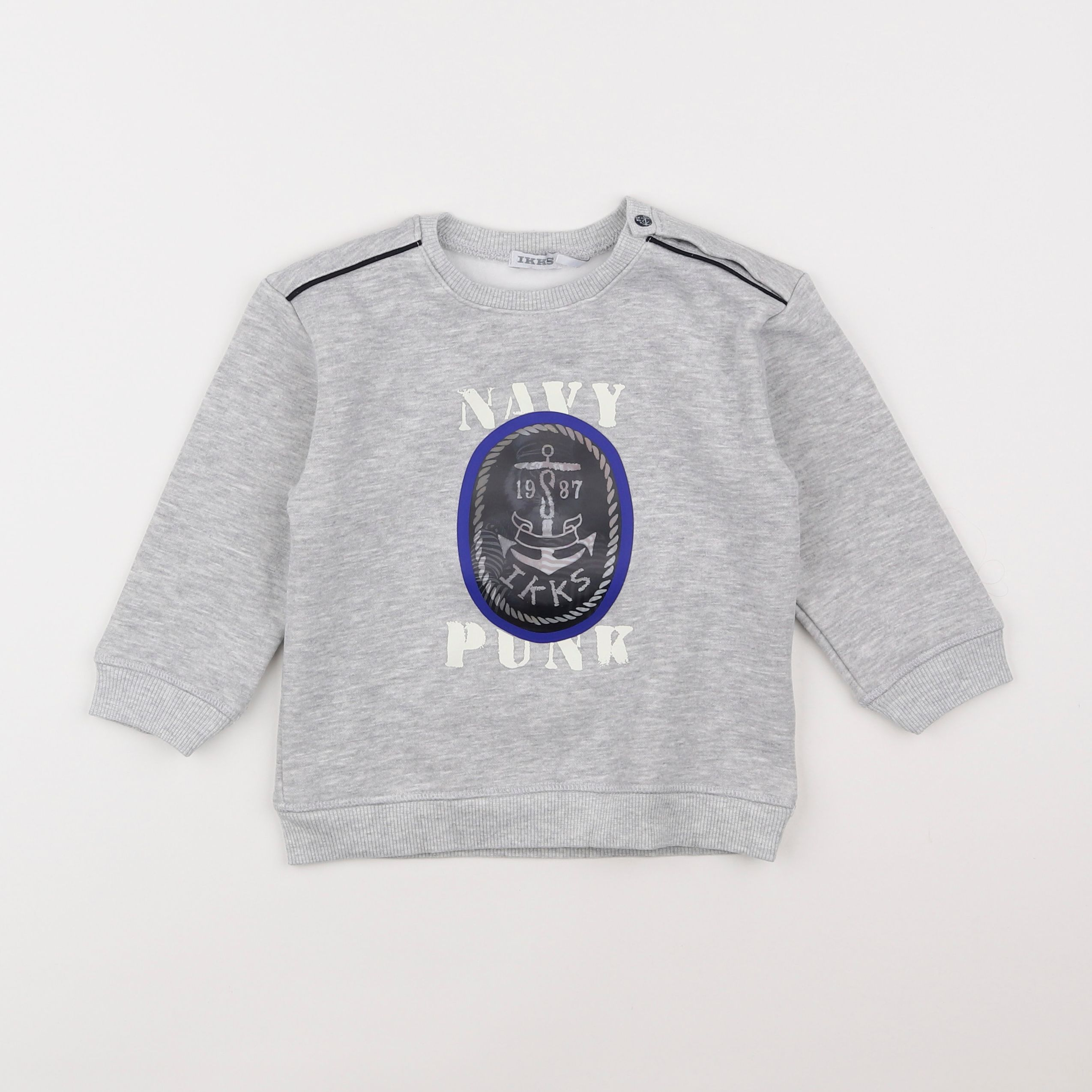 IKKS - sweat gris - 2 ans