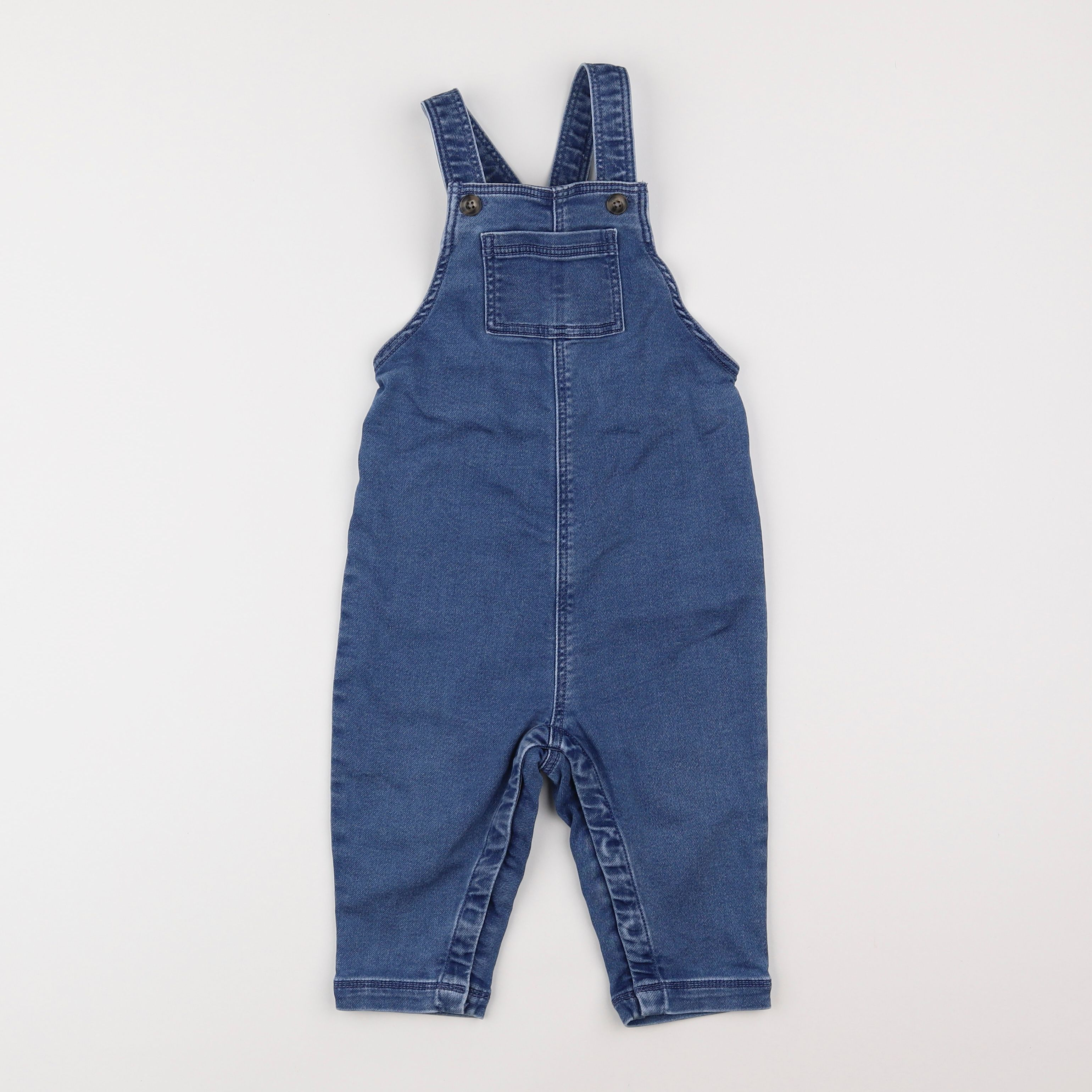 Petit Bateau - salopette bleu - 2 ans