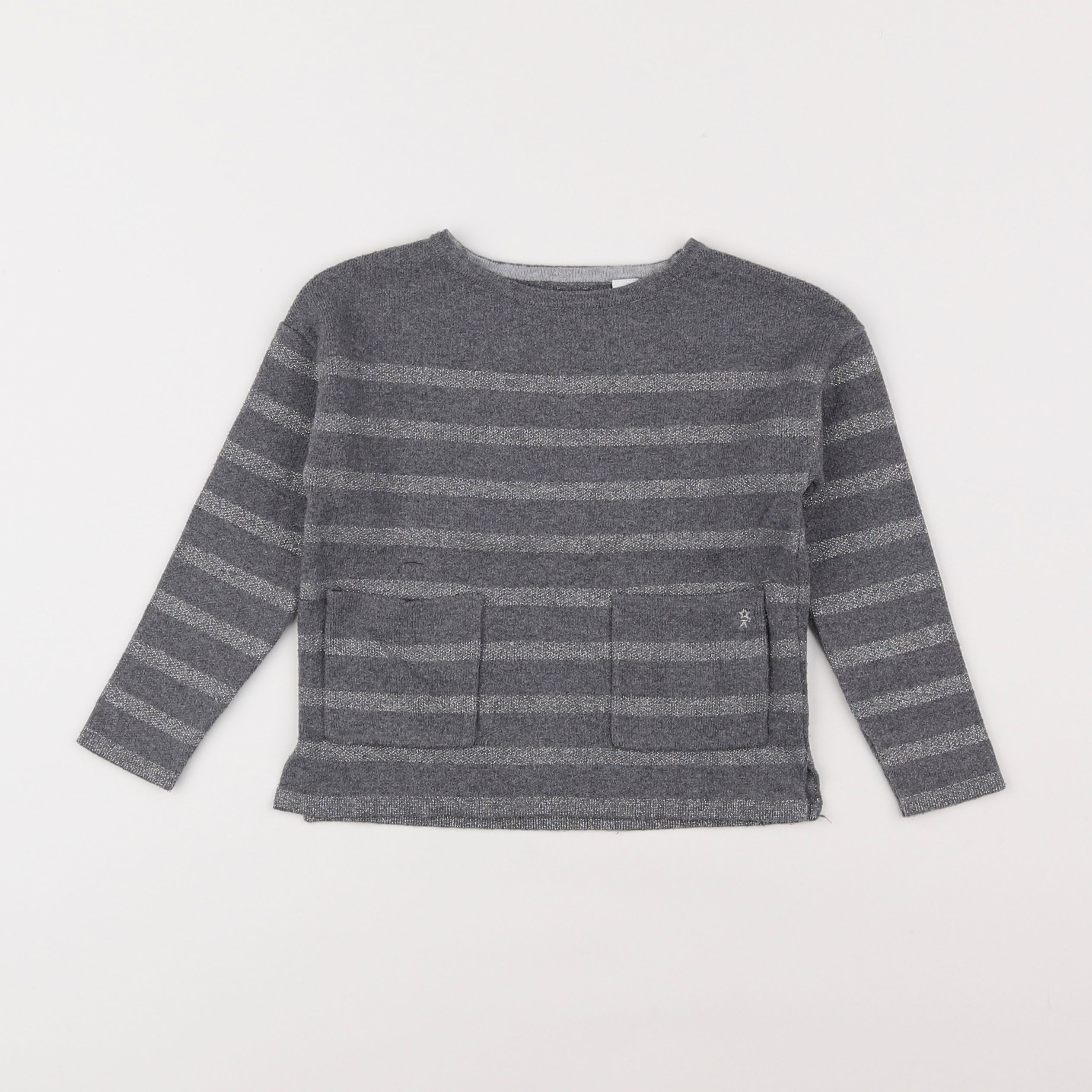 Okaidi - pull gris - 3 ans