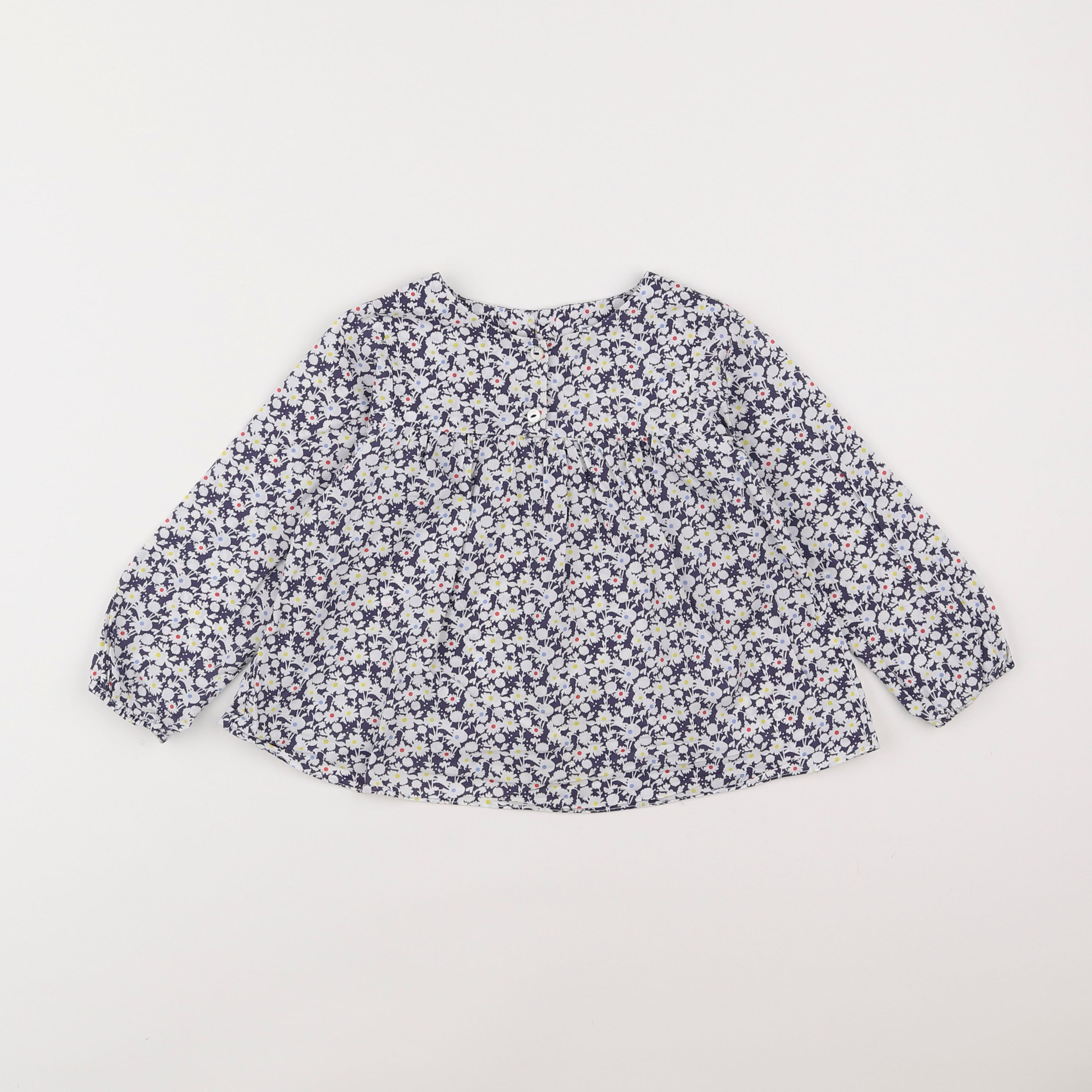 Jacadi - blouse liberty bleu - 3 ans