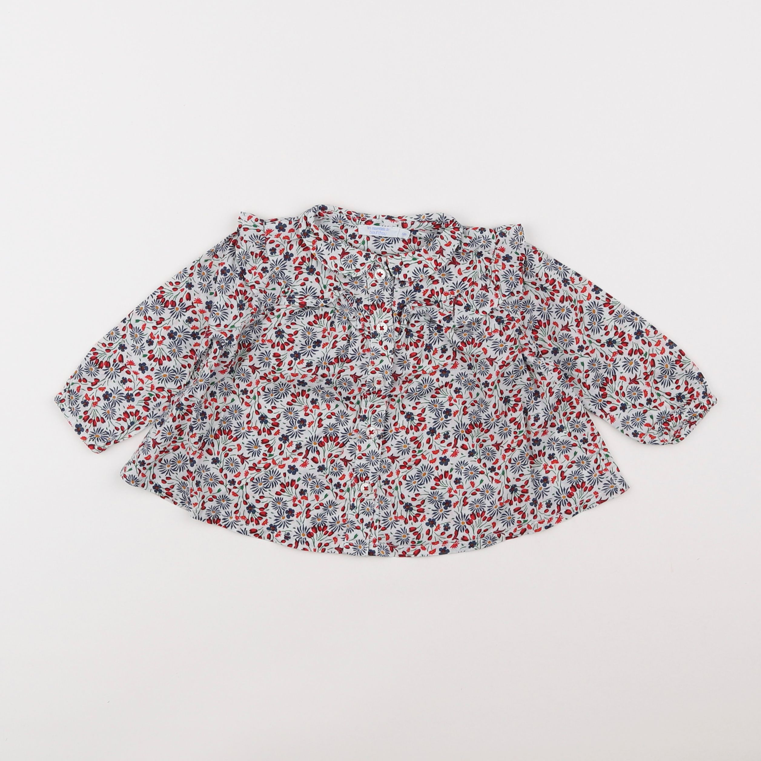 Boutchou - blouse multicolore - 6 mois