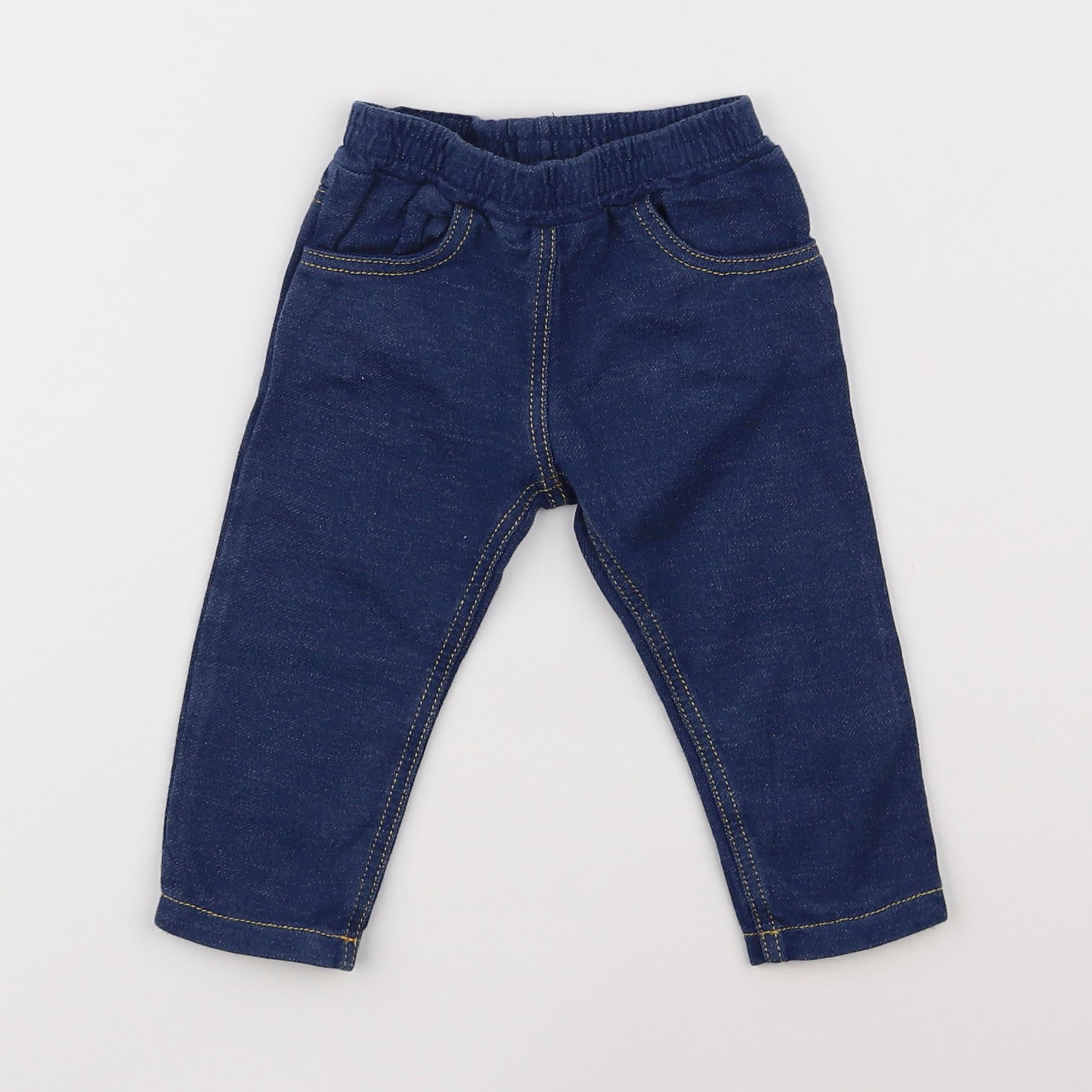 Petit Bateau - jegging bleu - 6 mois