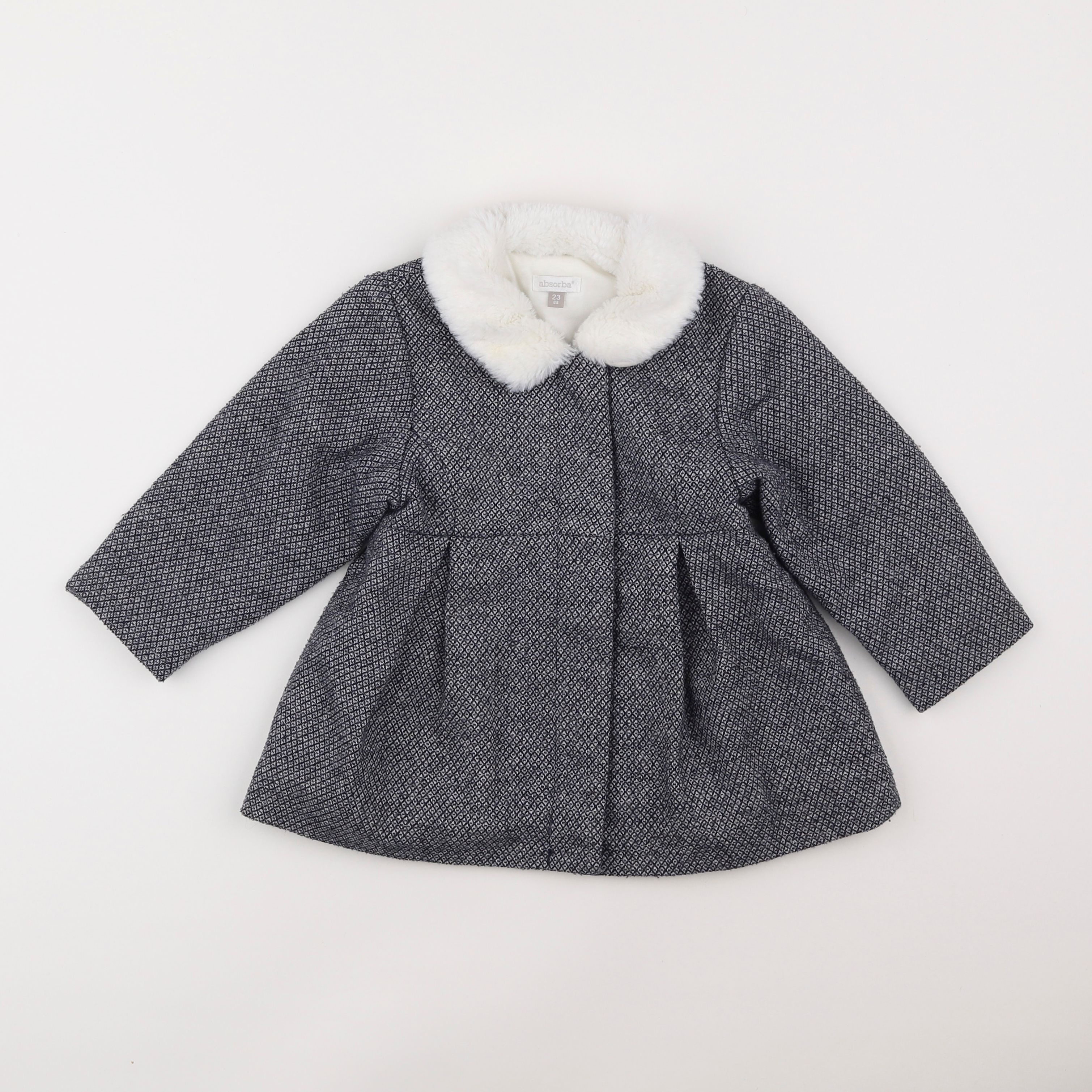 Absorba - manteau noir, blanc - 2 ans