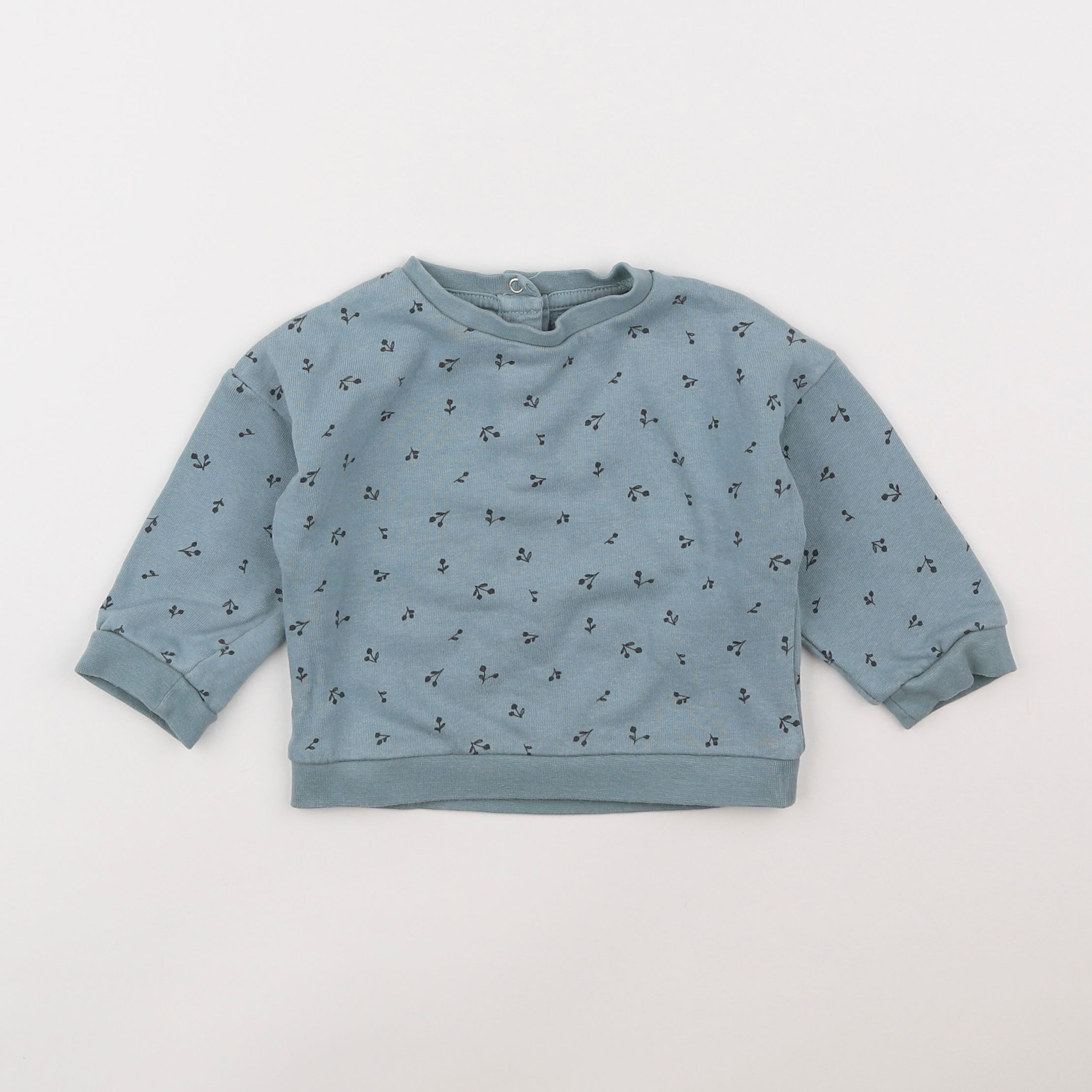 Vertbaudet - sweat bleu - 9 mois