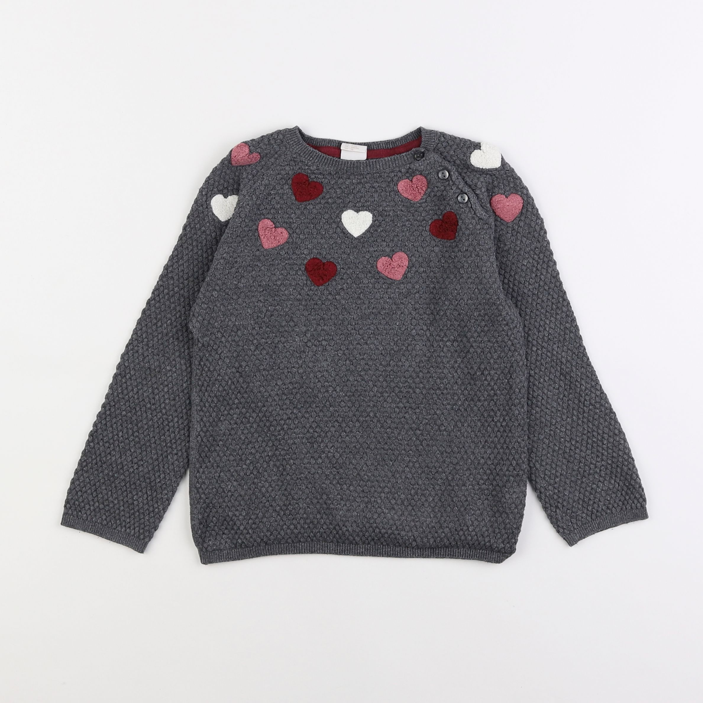 H&M - pull gris - 3 ans