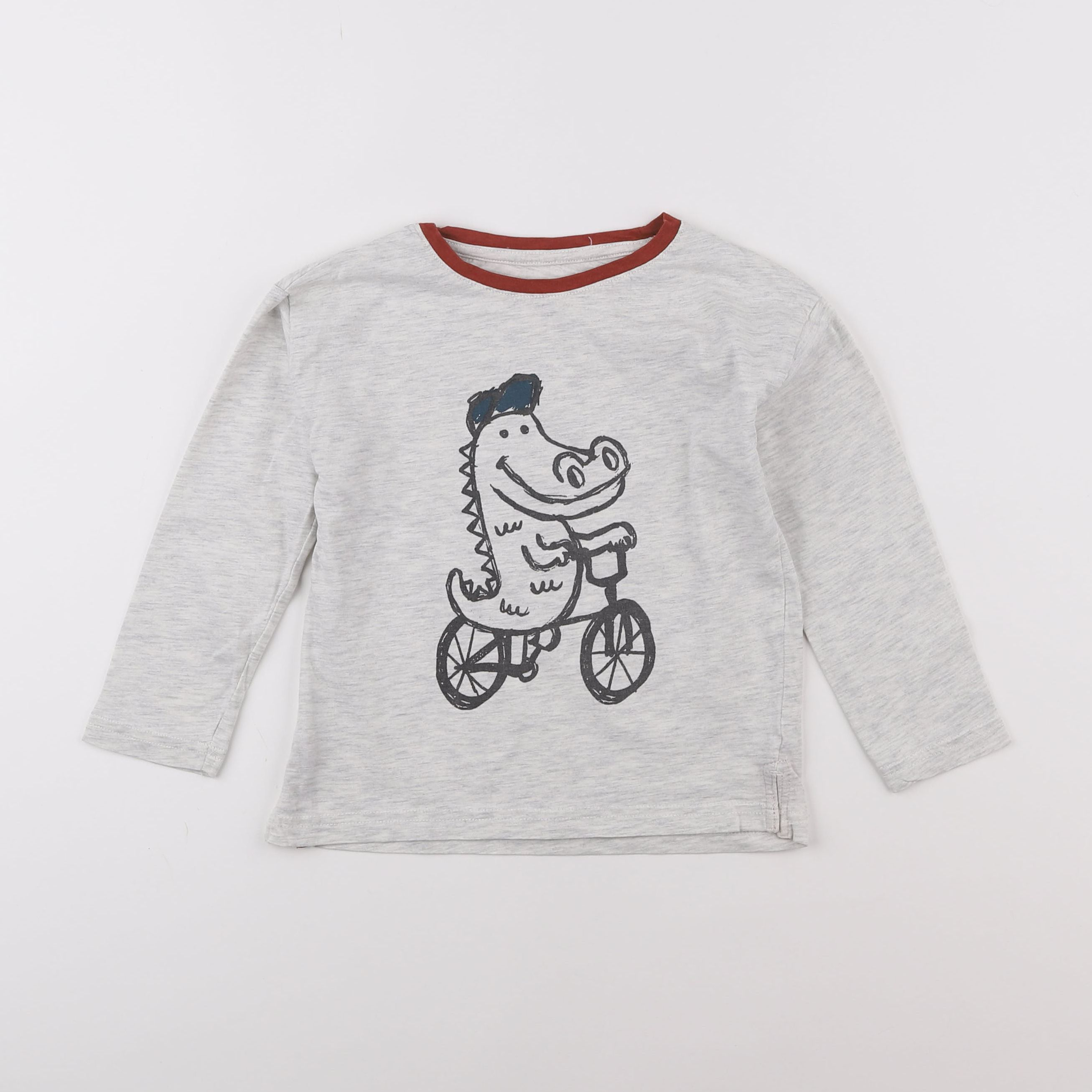 Vertbaudet - tee-shirt gris - 4 ans