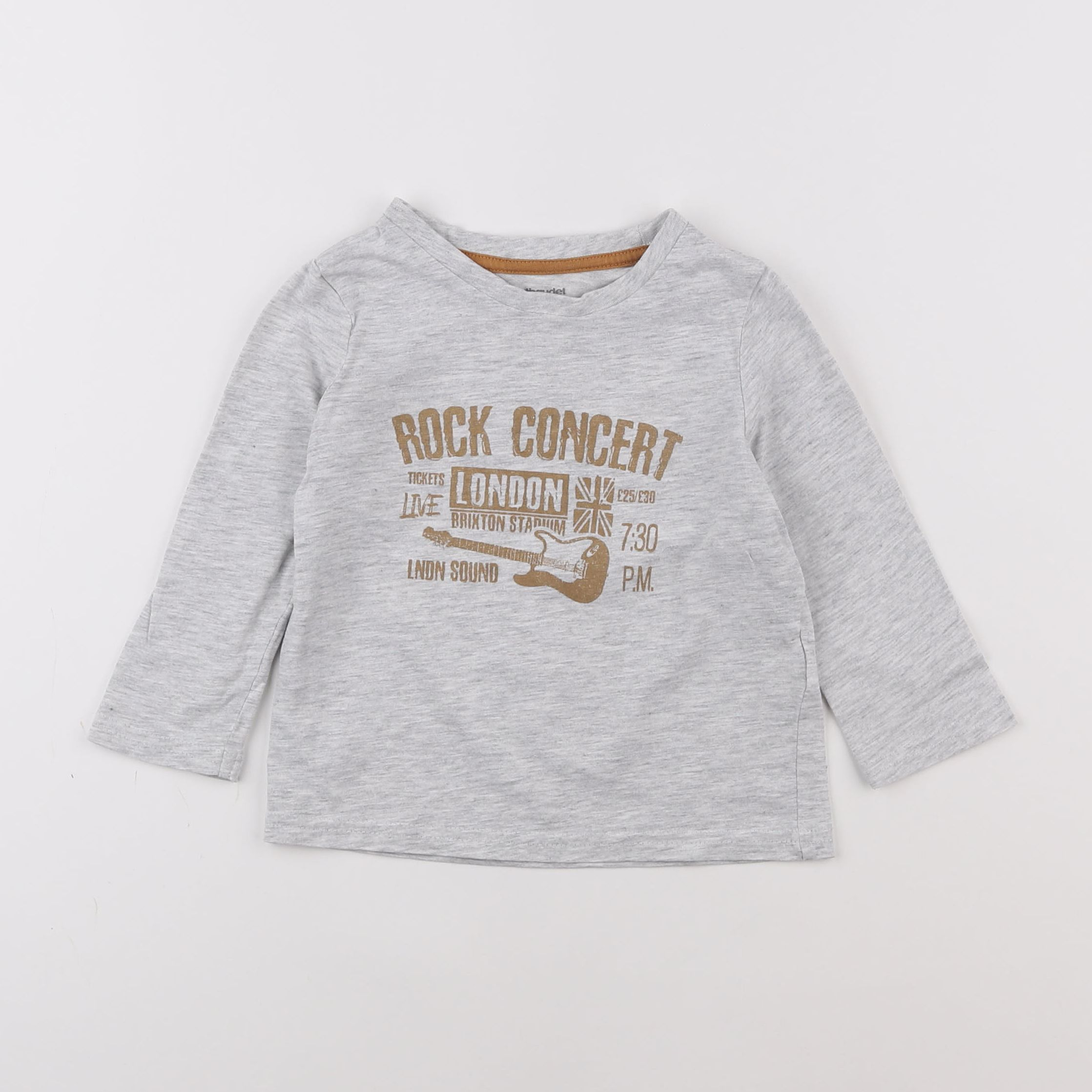 Vertbaudet - tee-shirt gris - 2 ans