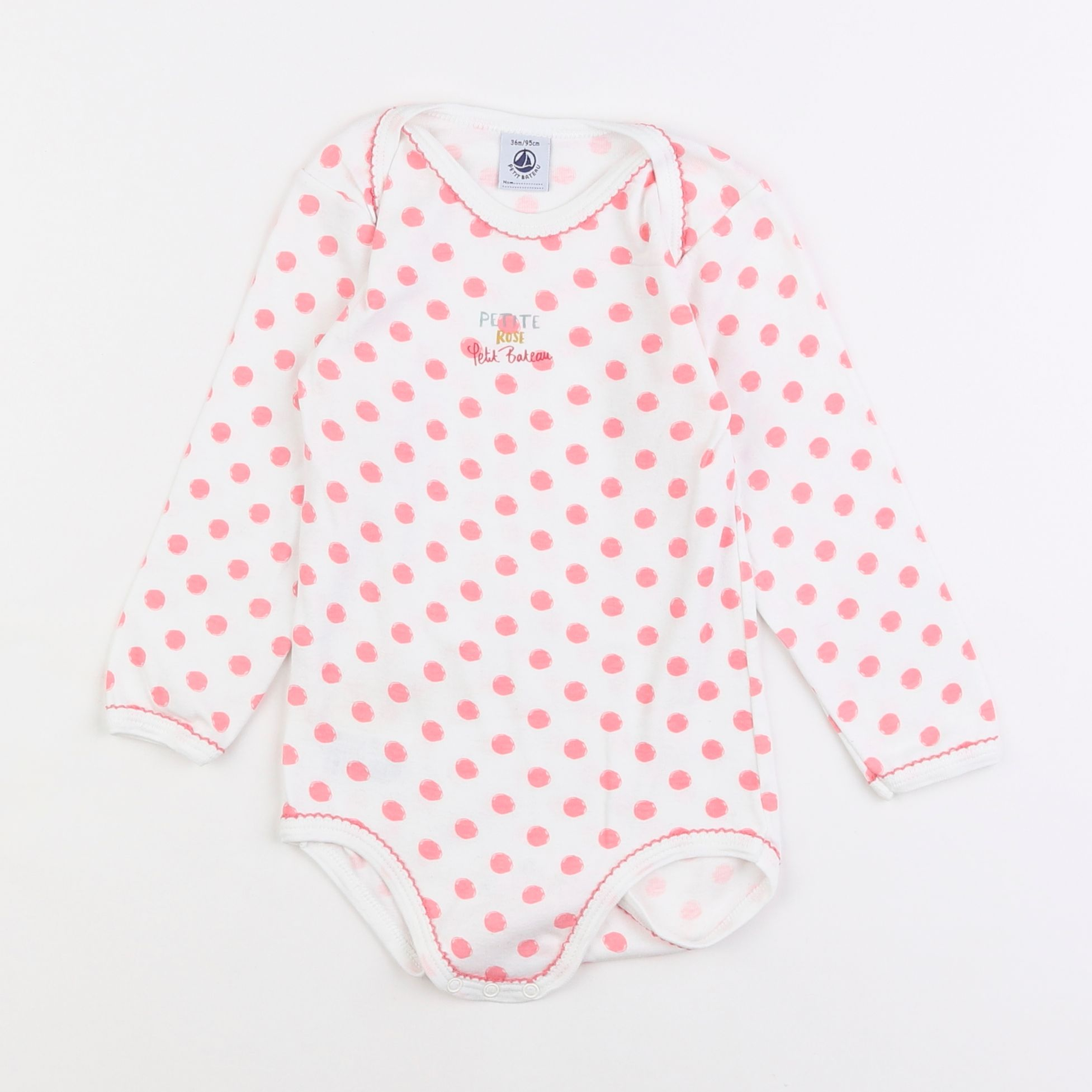 Petit Bateau - body rose - 3 ans