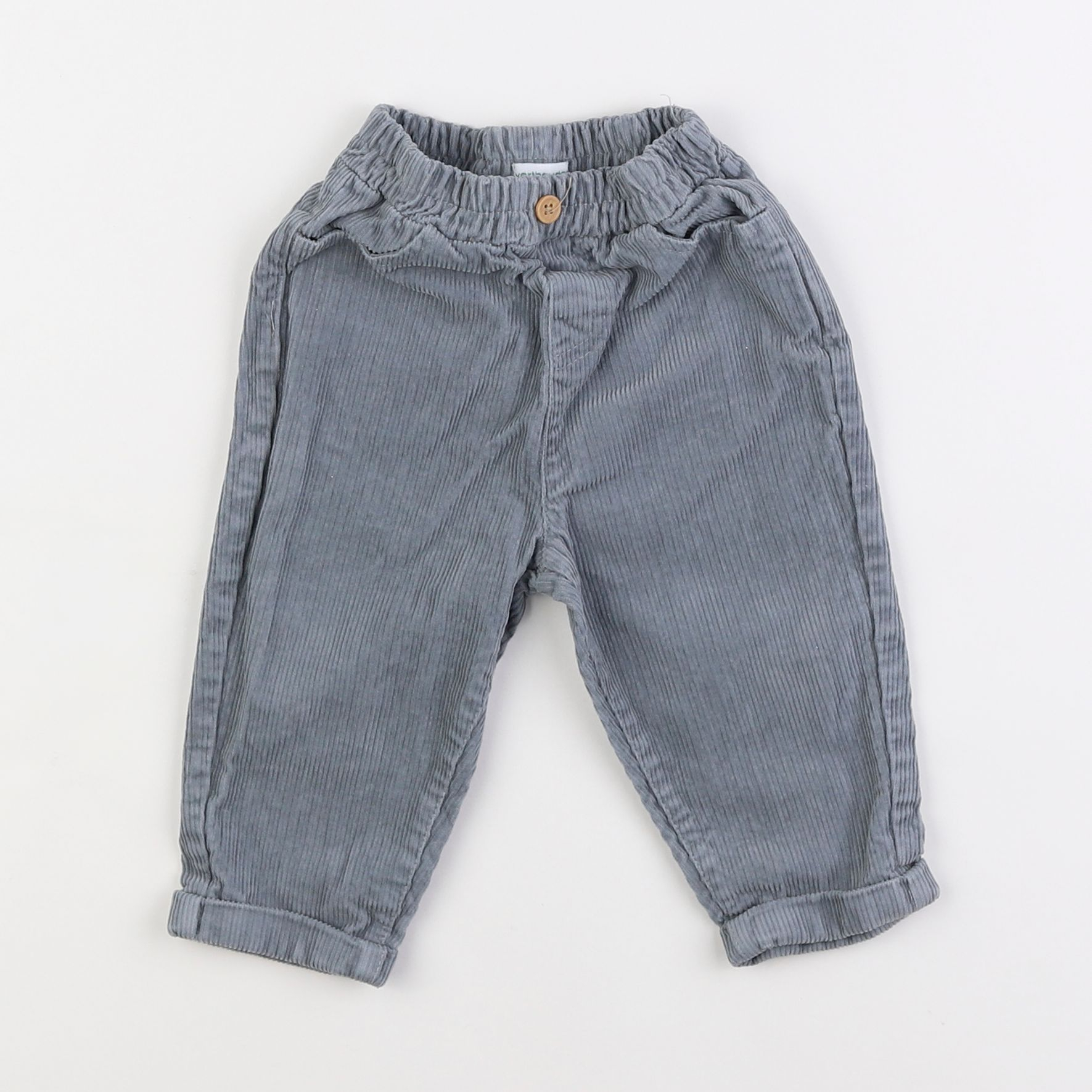 Vertbaudet - pantalon gris - 12 mois