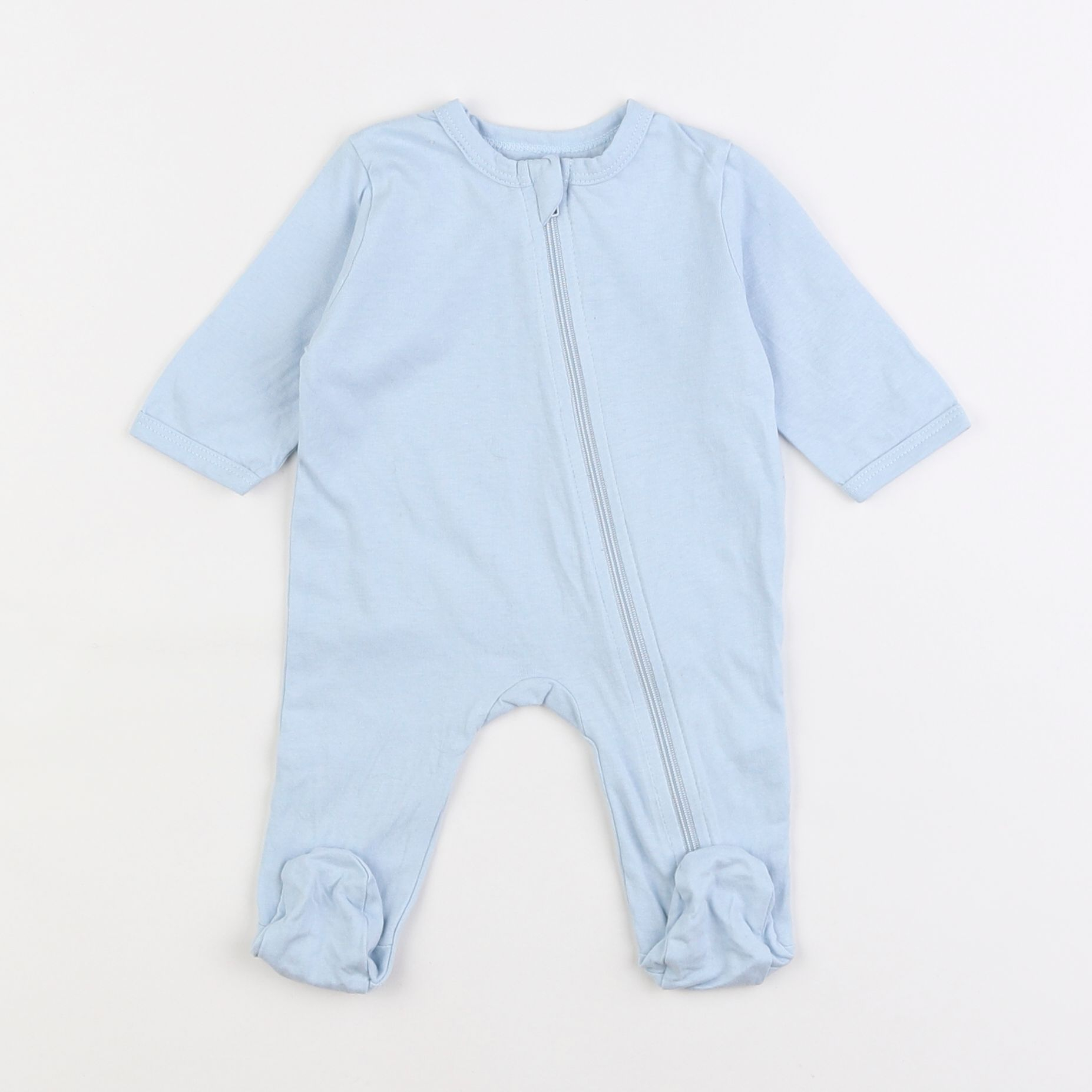 Vertbaudet - pyjama coton bleu - 1 mois