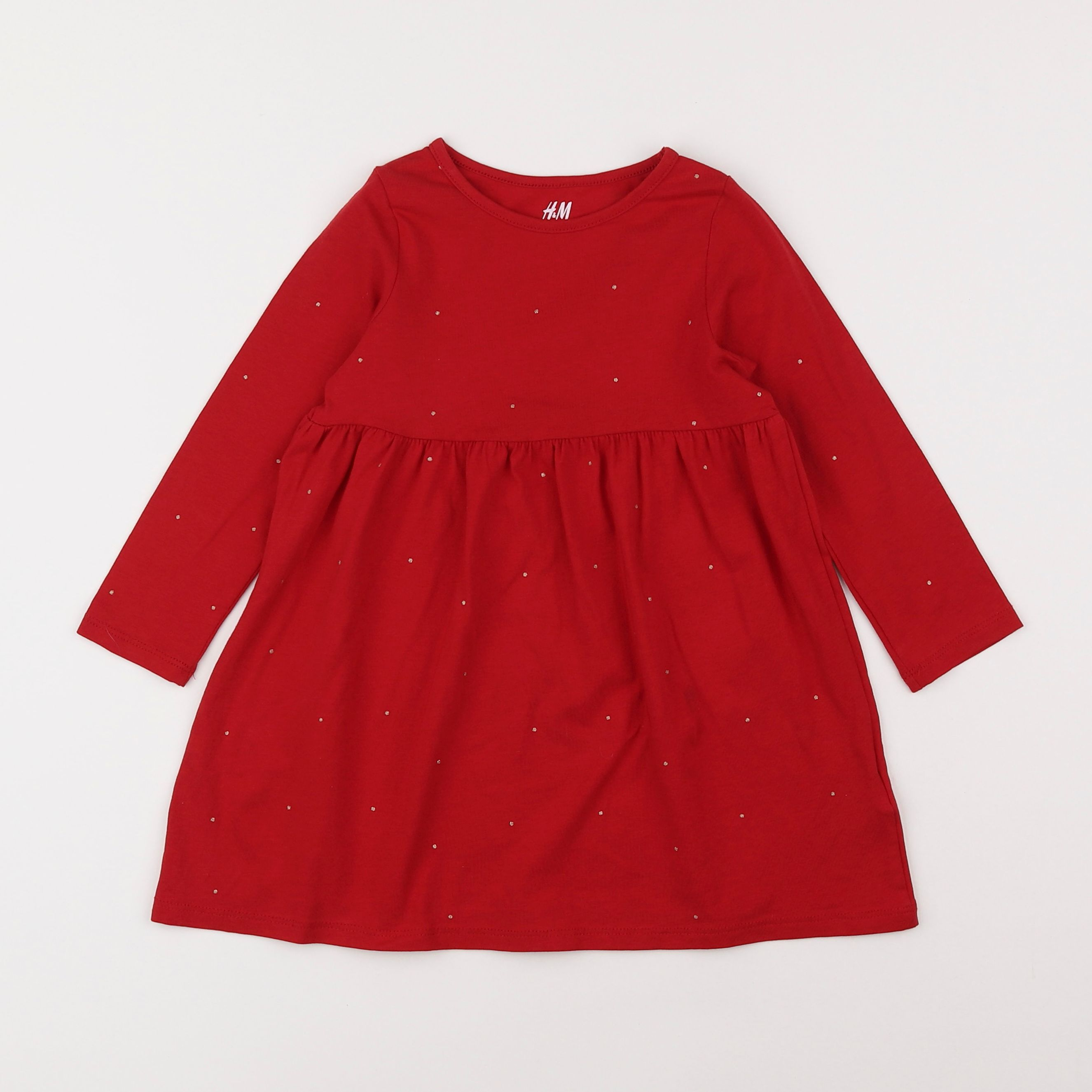 H&M - robe rouge - 18 mois à 2 ans