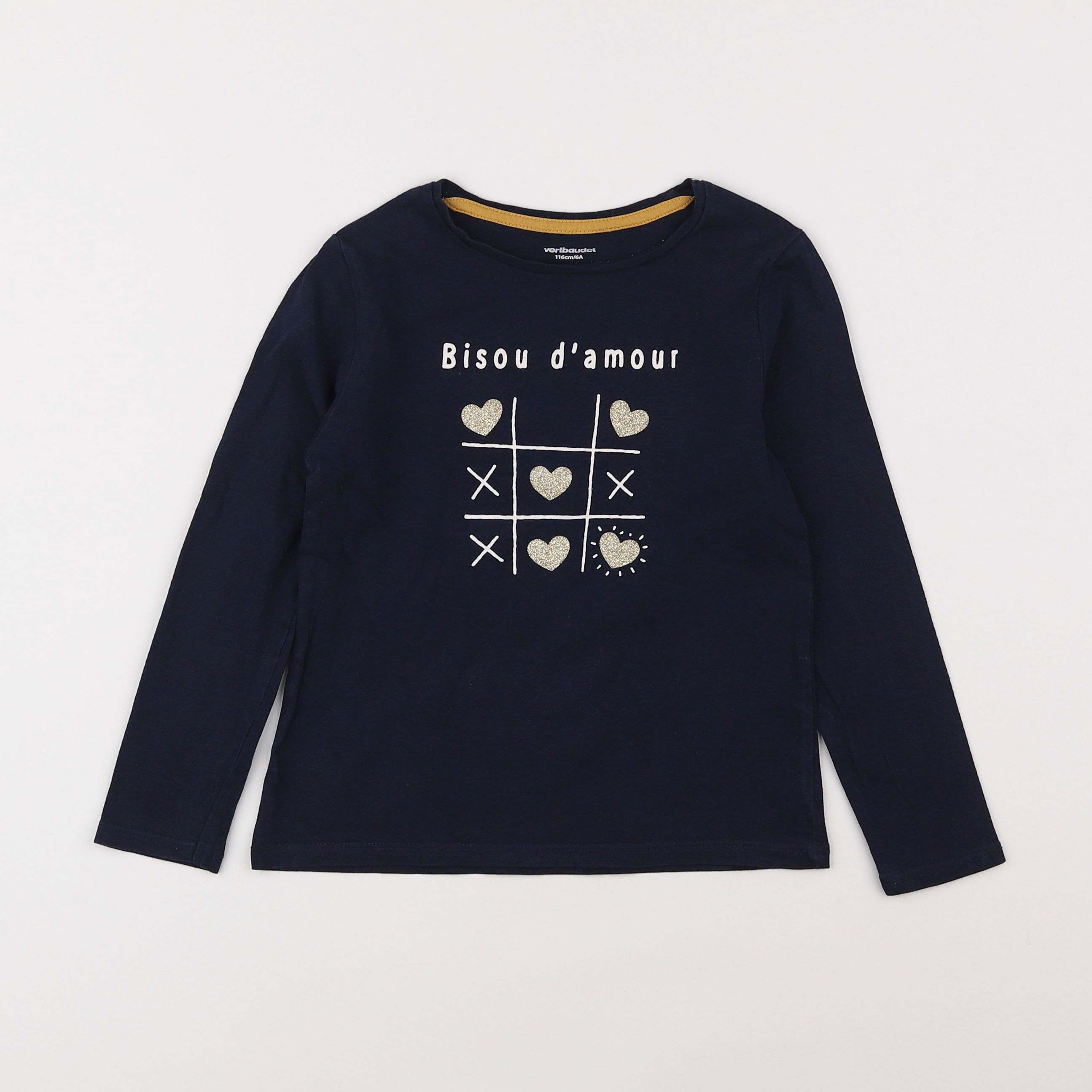 Vertbaudet - tee-shirt bleu - 6 ans