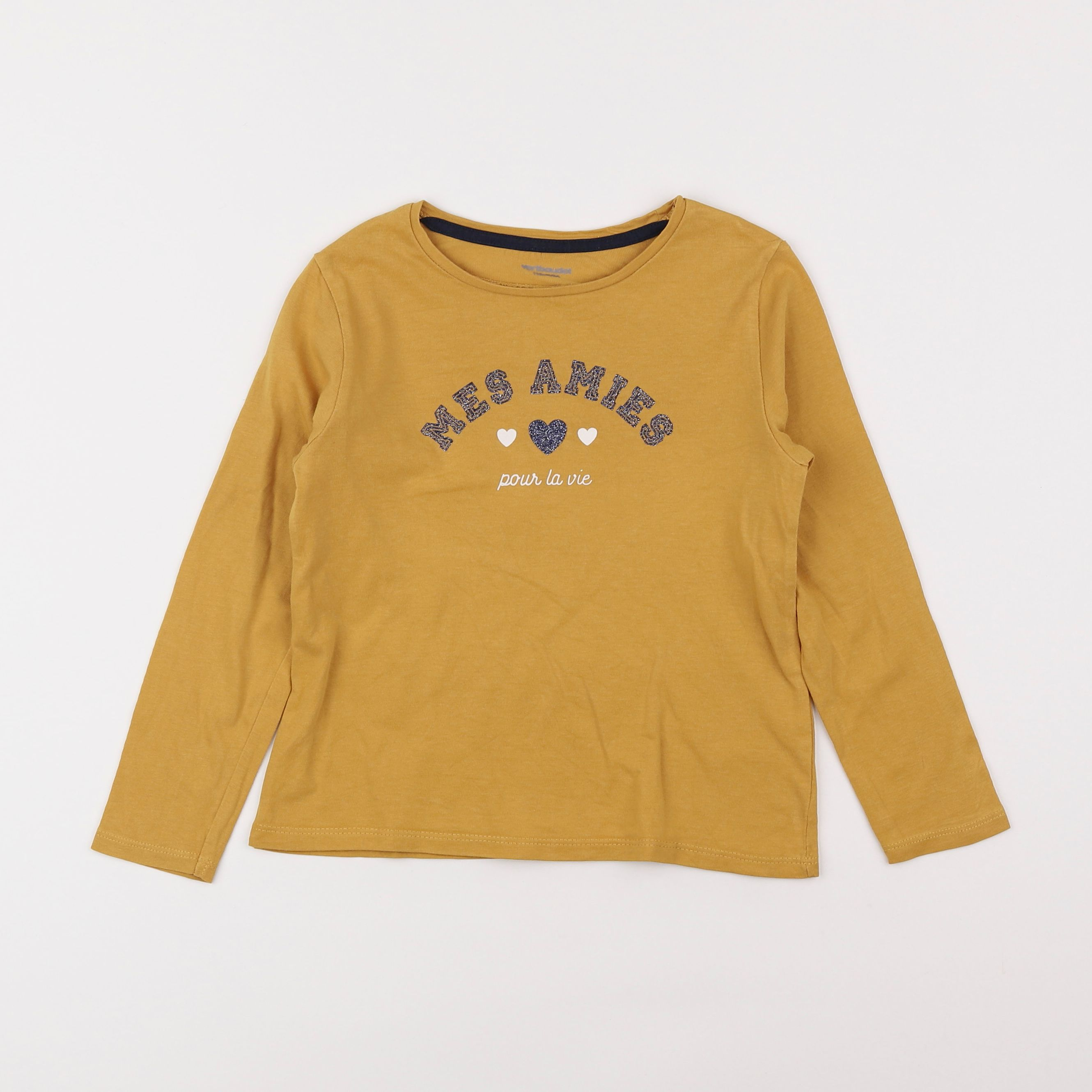 Vertbaudet - tee-shirt jaune - 6 ans