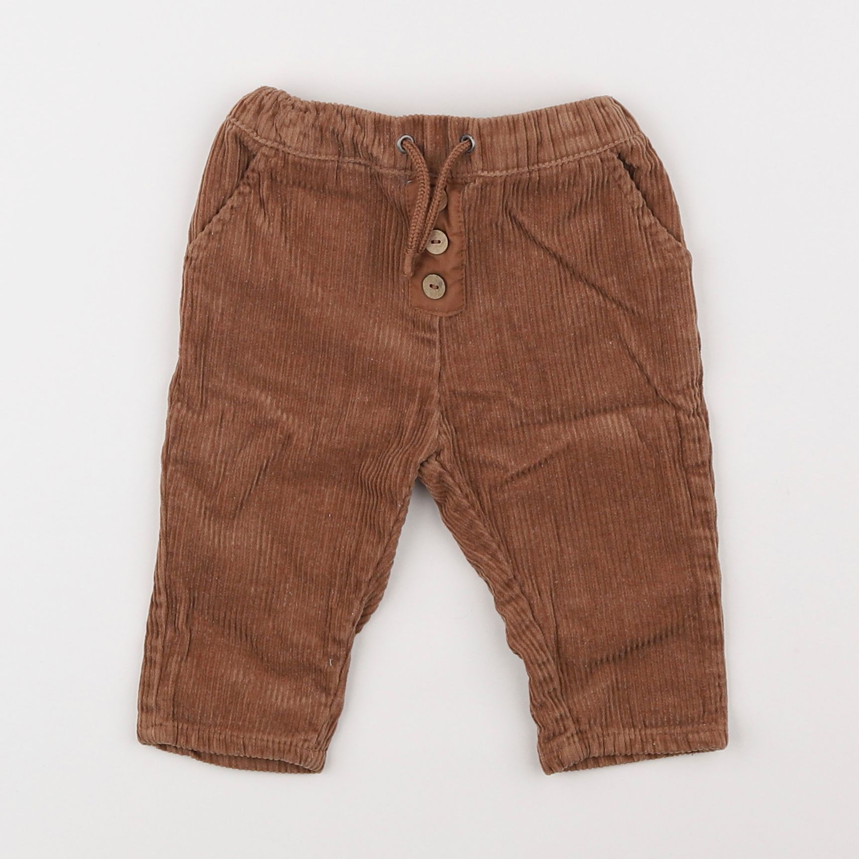 Vertbaudet - pantalon marron - 6 mois