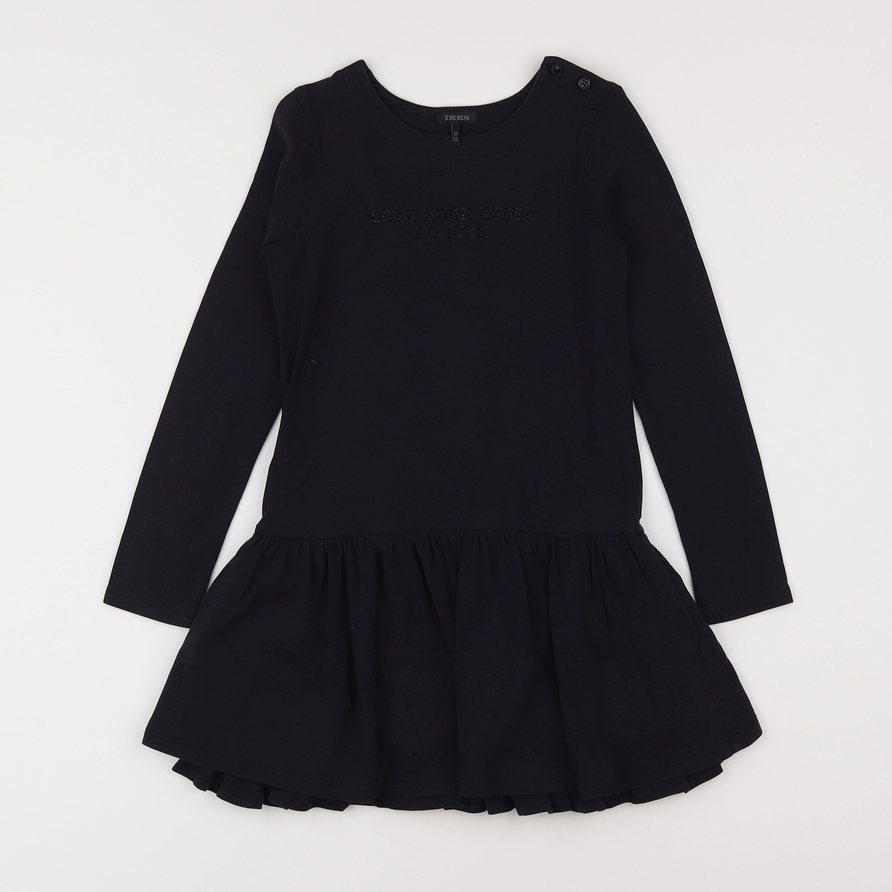 IKKS - robe noir - 8 ans