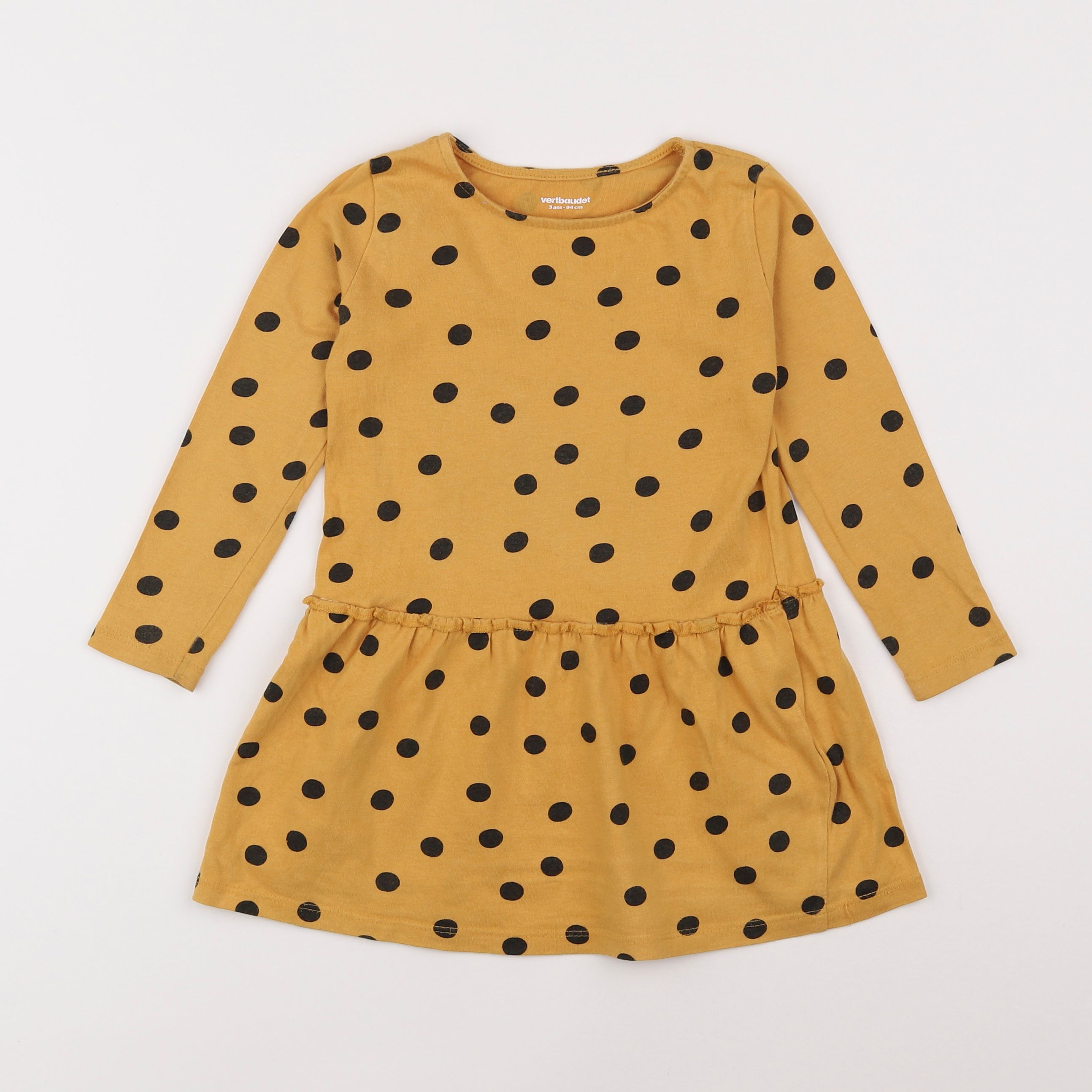 Vertbaudet - robe jaune - 3 ans