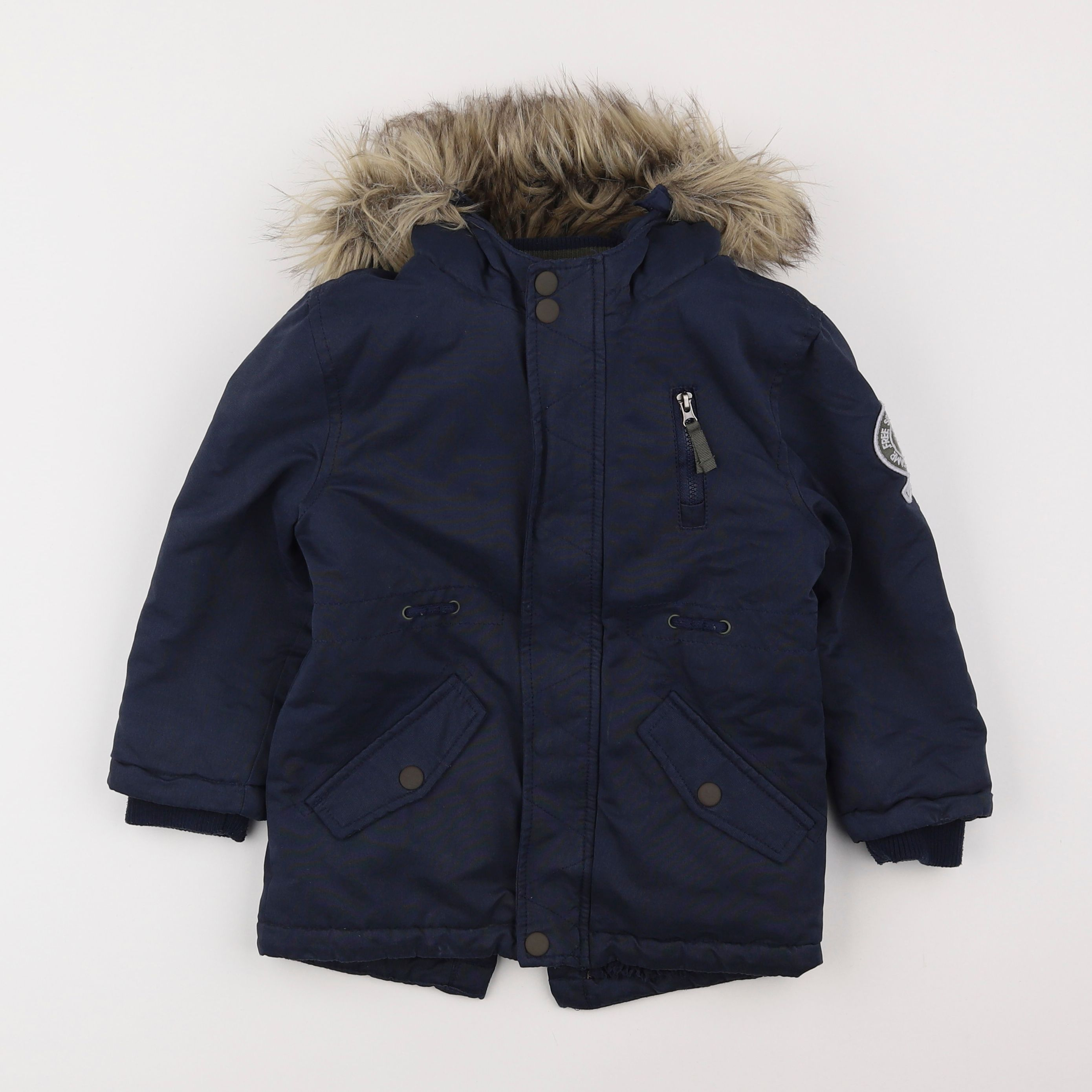 Vertbaudet - parka bleu - 5 ans