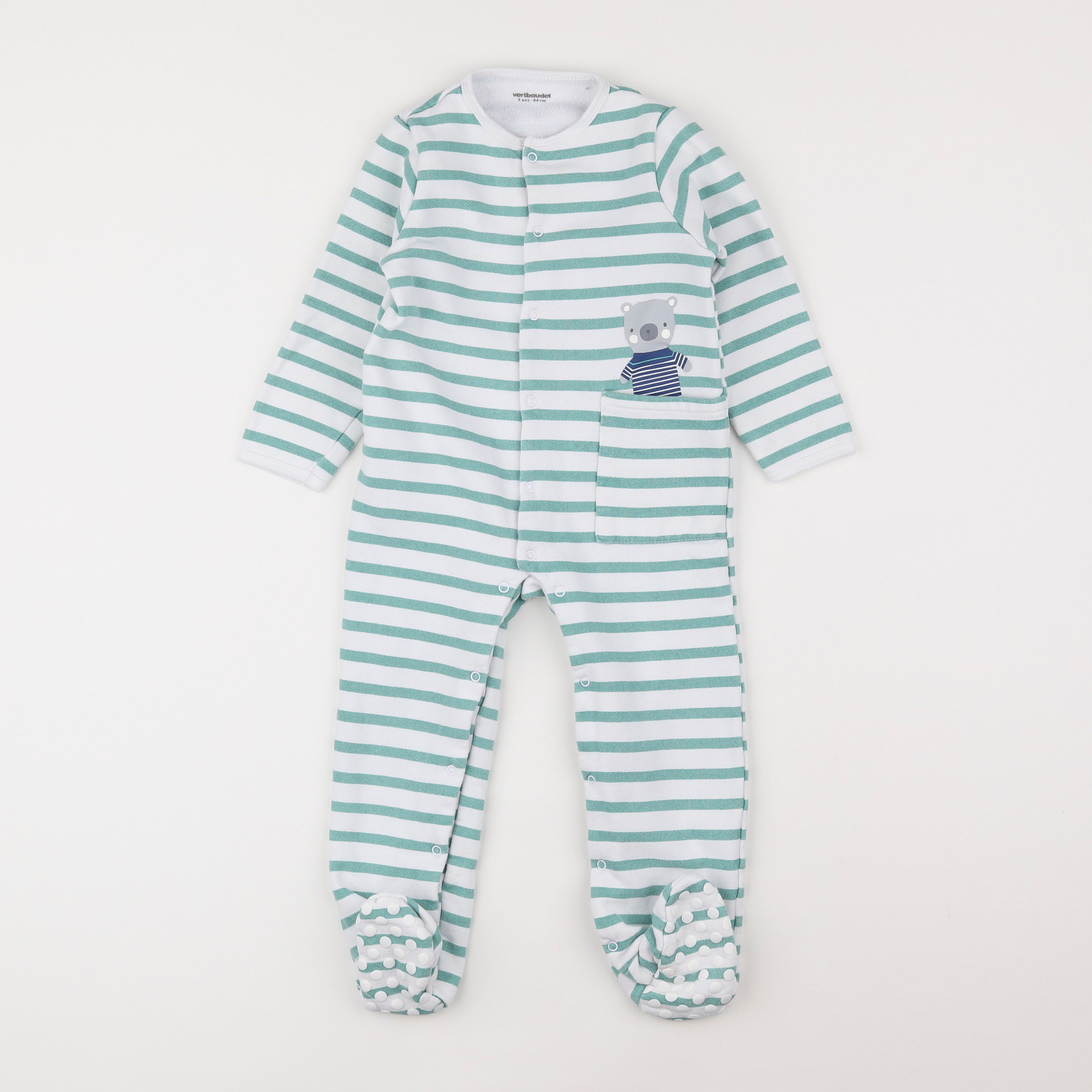 Vertbaudet - pyjama coton blanc - 3 ans