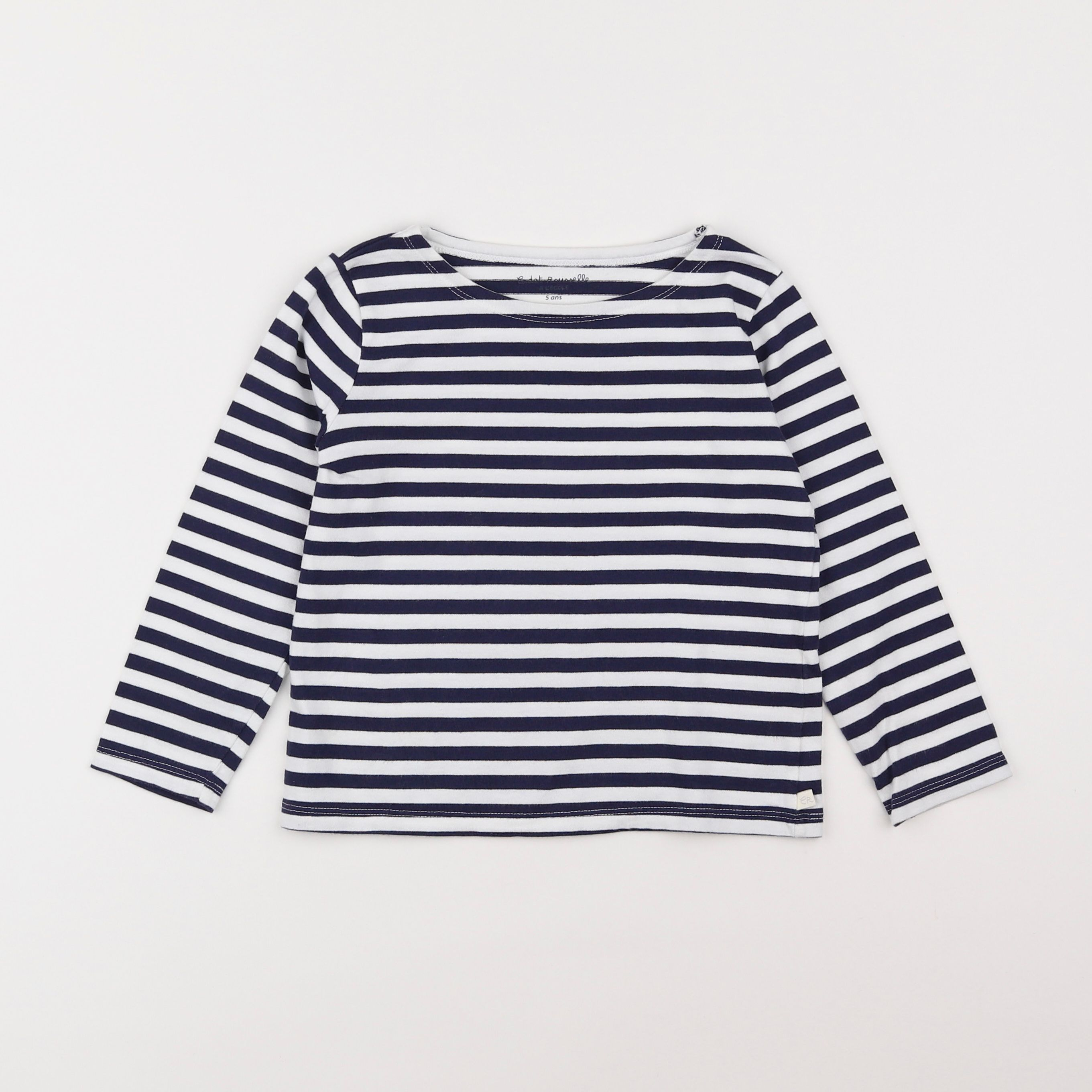 Cadet Rousselle - tee-shirt bleu, blanc - 5 ans