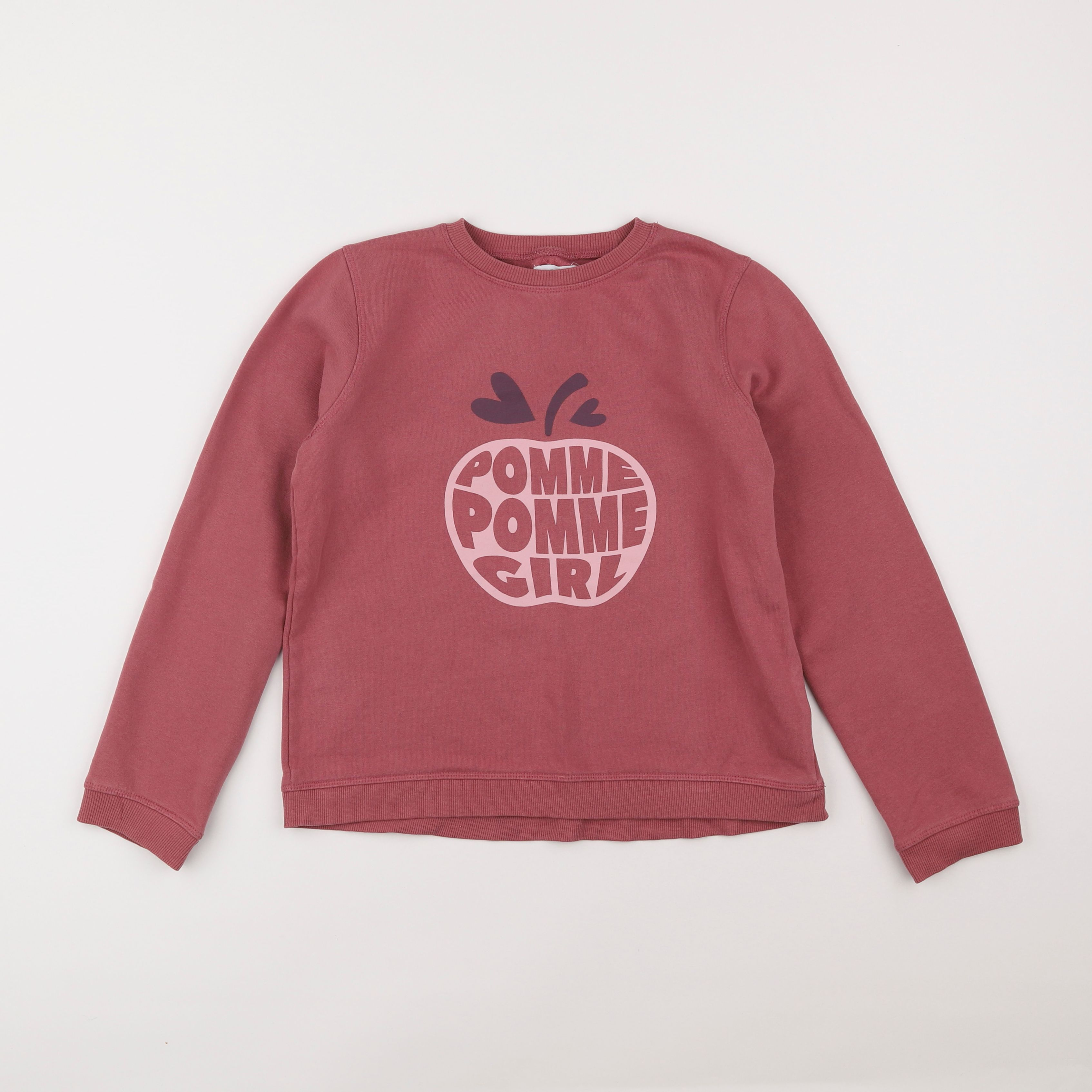 Vertbaudet - sweat rose - 12 ans