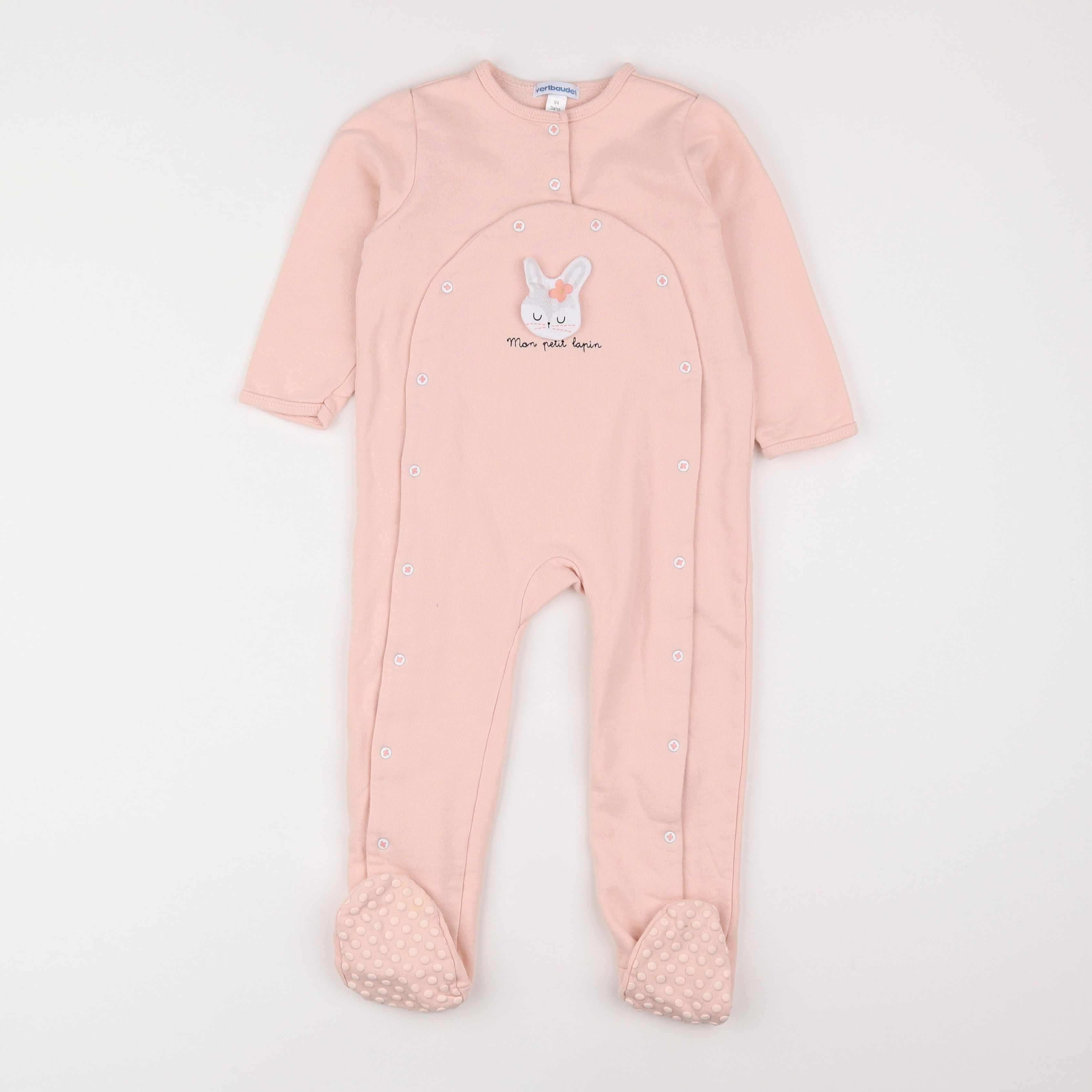 Vertbaudet - pyjama coton rose - 3 ans