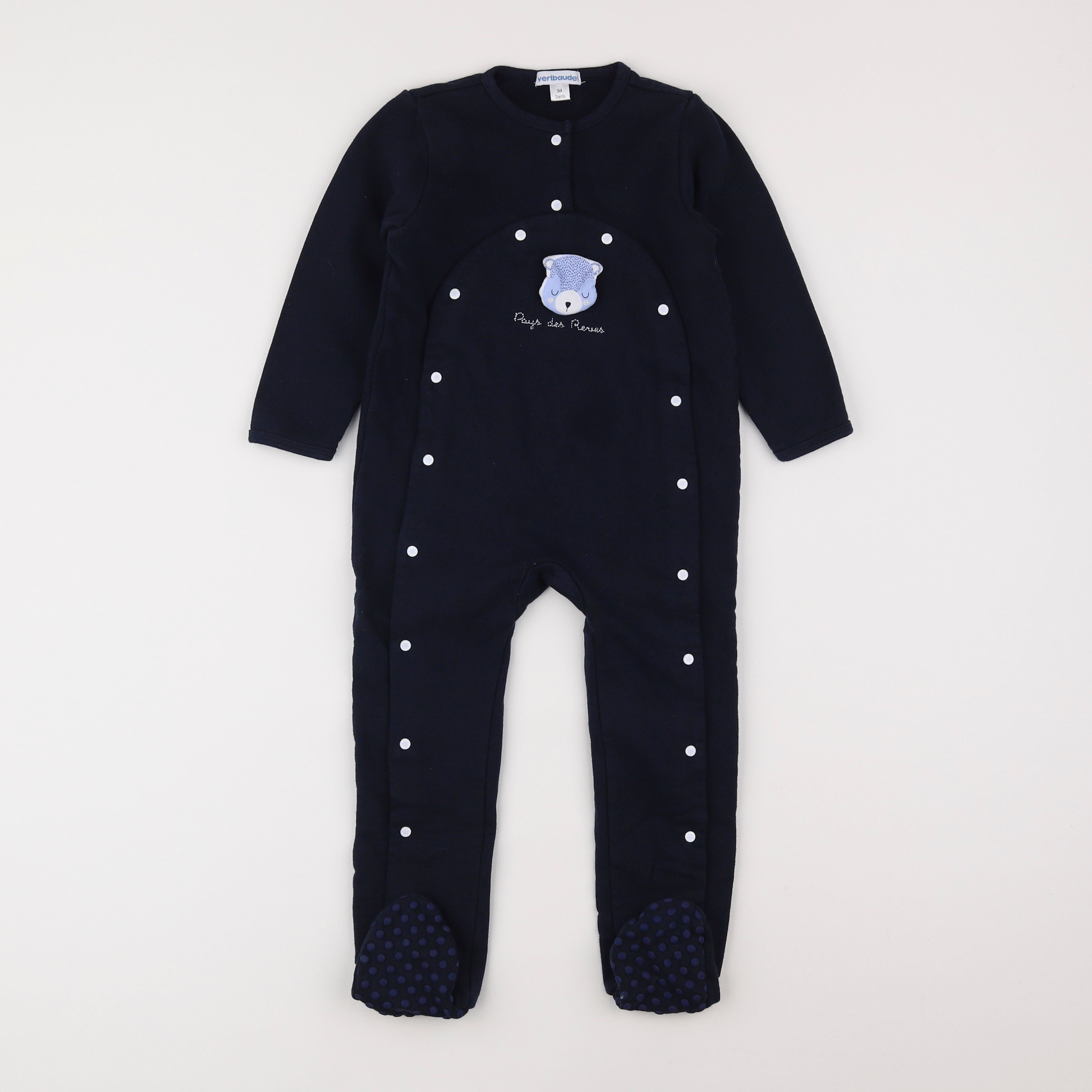 Vertbaudet - pyjama coton bleu - 3 ans