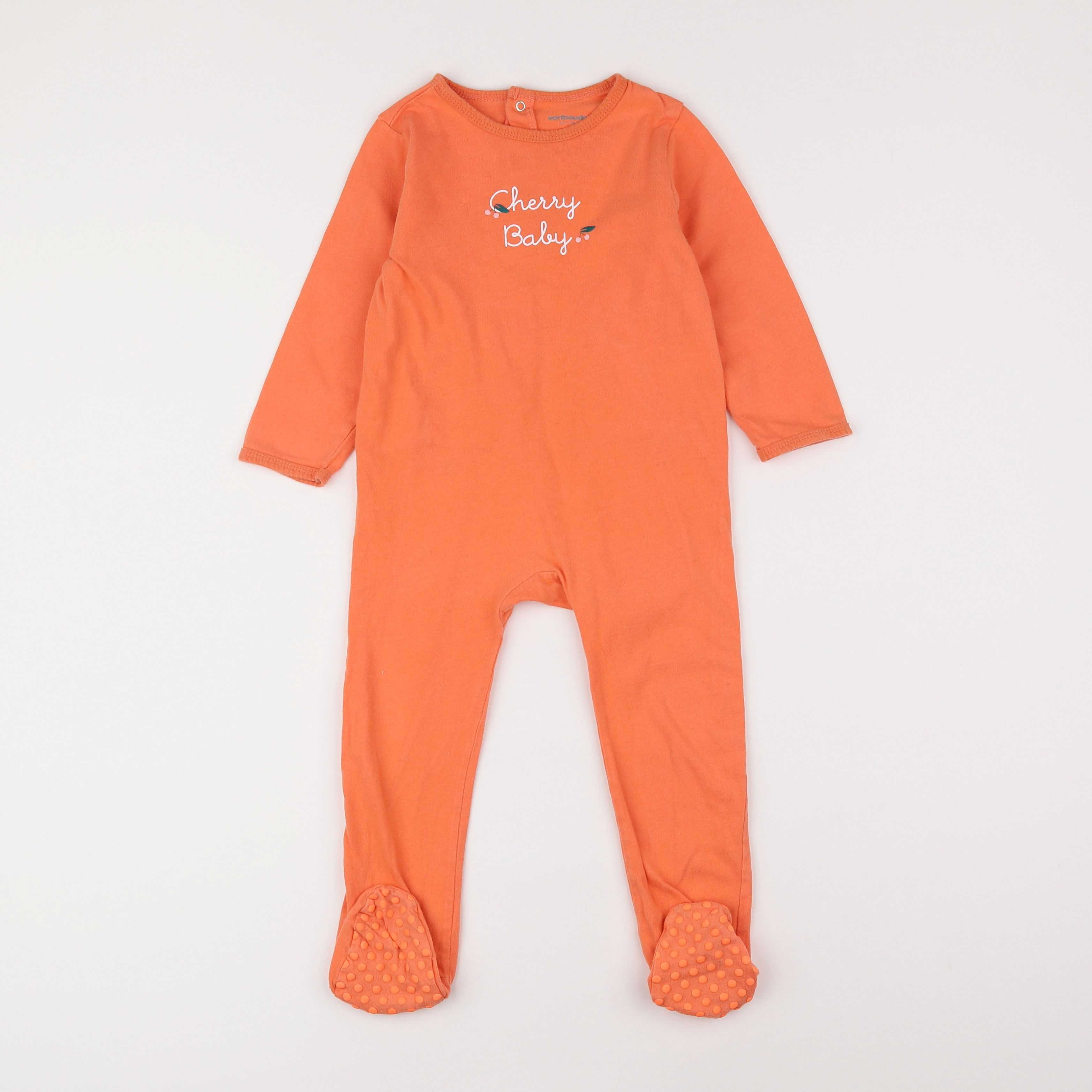 Vertbaudet - pyjama coton orange - 3 ans