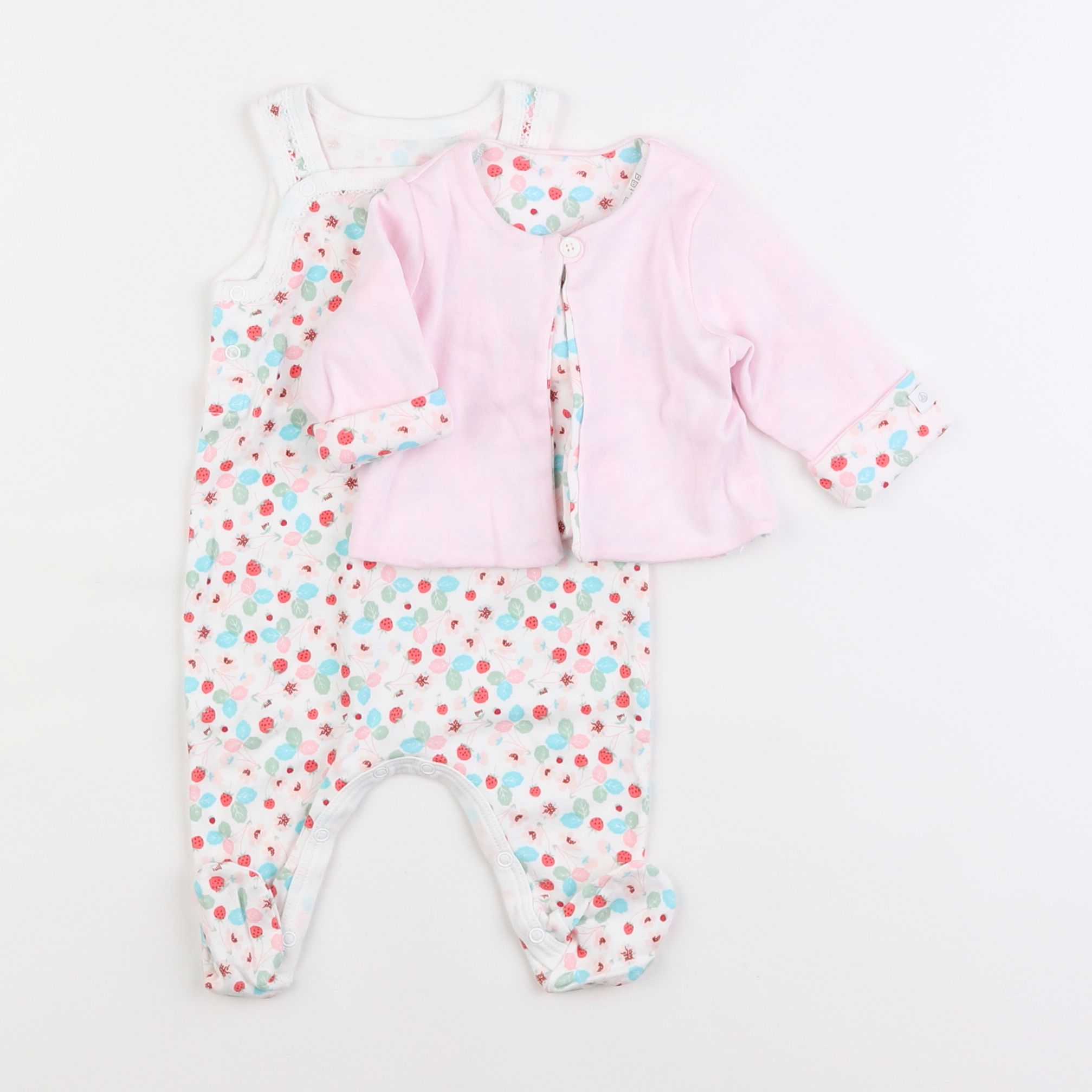 Petit Bateau - pyjama coton multicolore - 1 mois