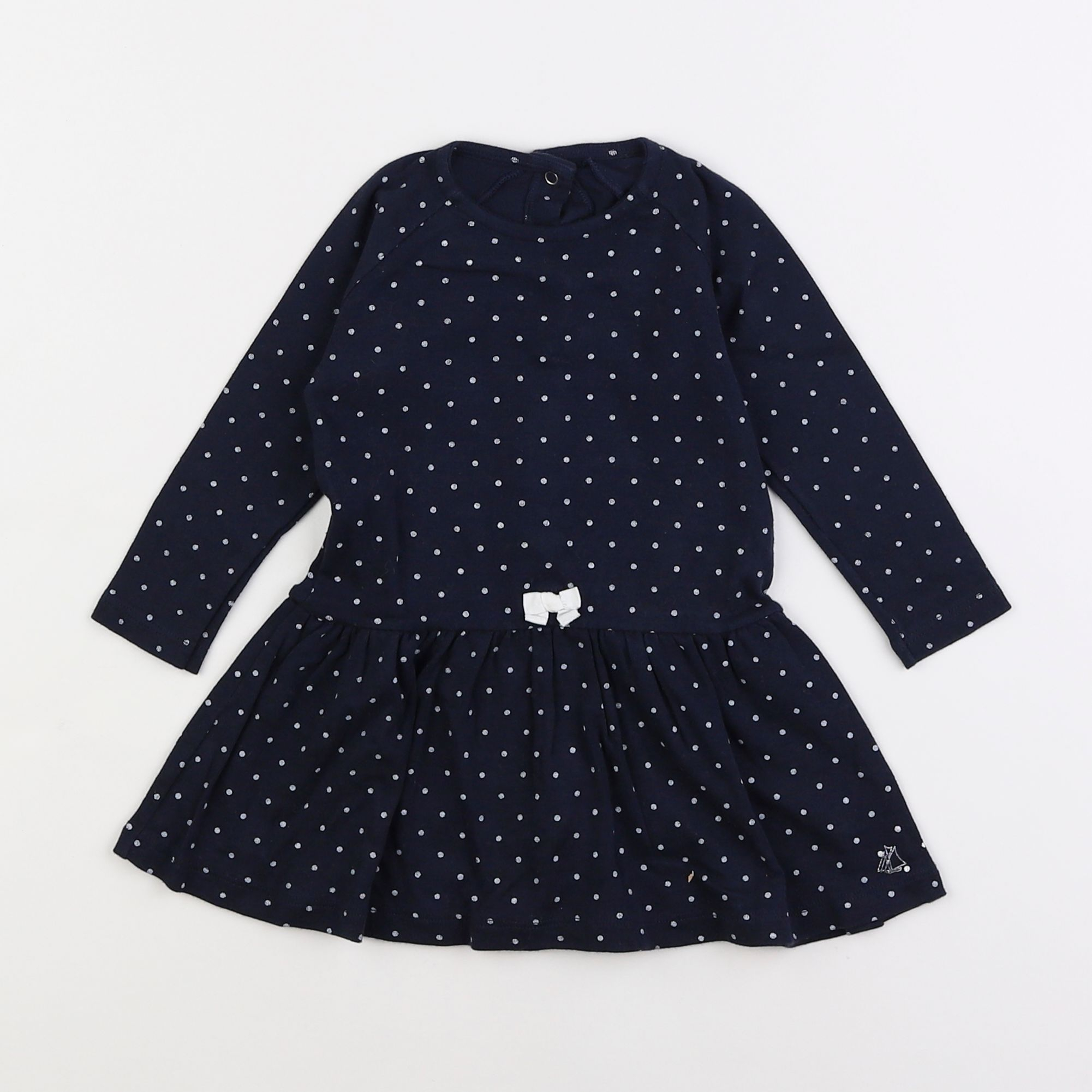 Petit Bateau - robe bleu - 18 mois