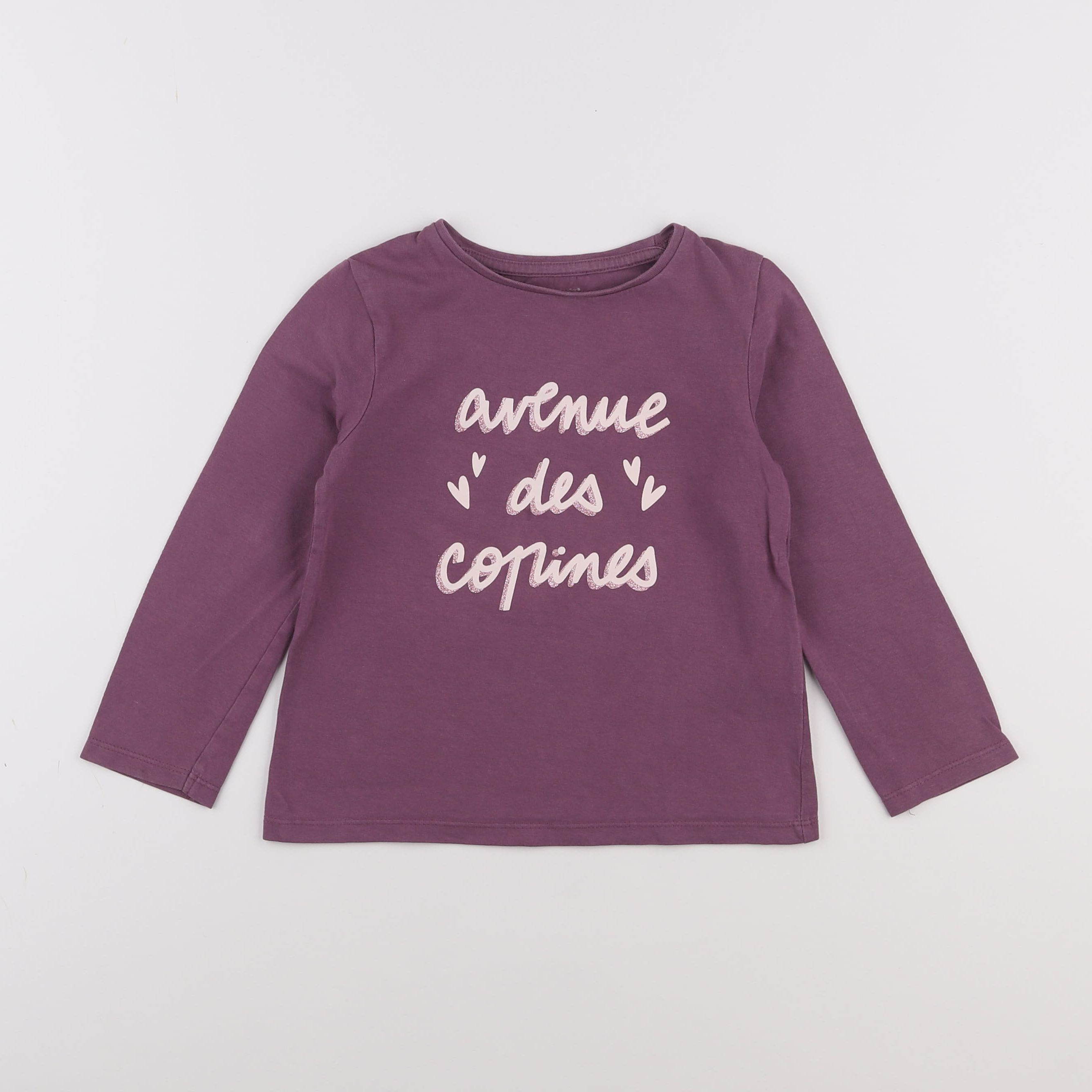 Vertbaudet - tee-shirt violet - 5 ans