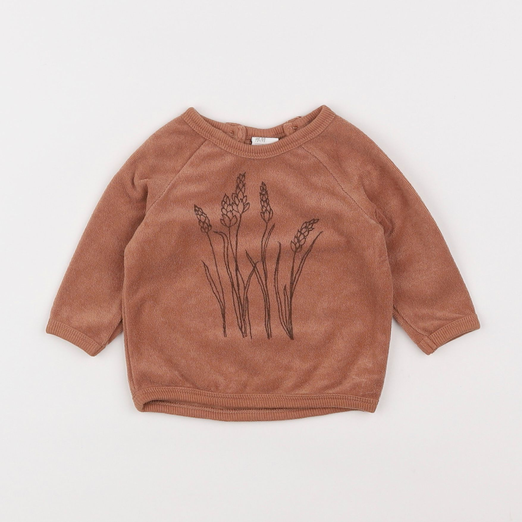 H&M - sweat marron - 0 mois