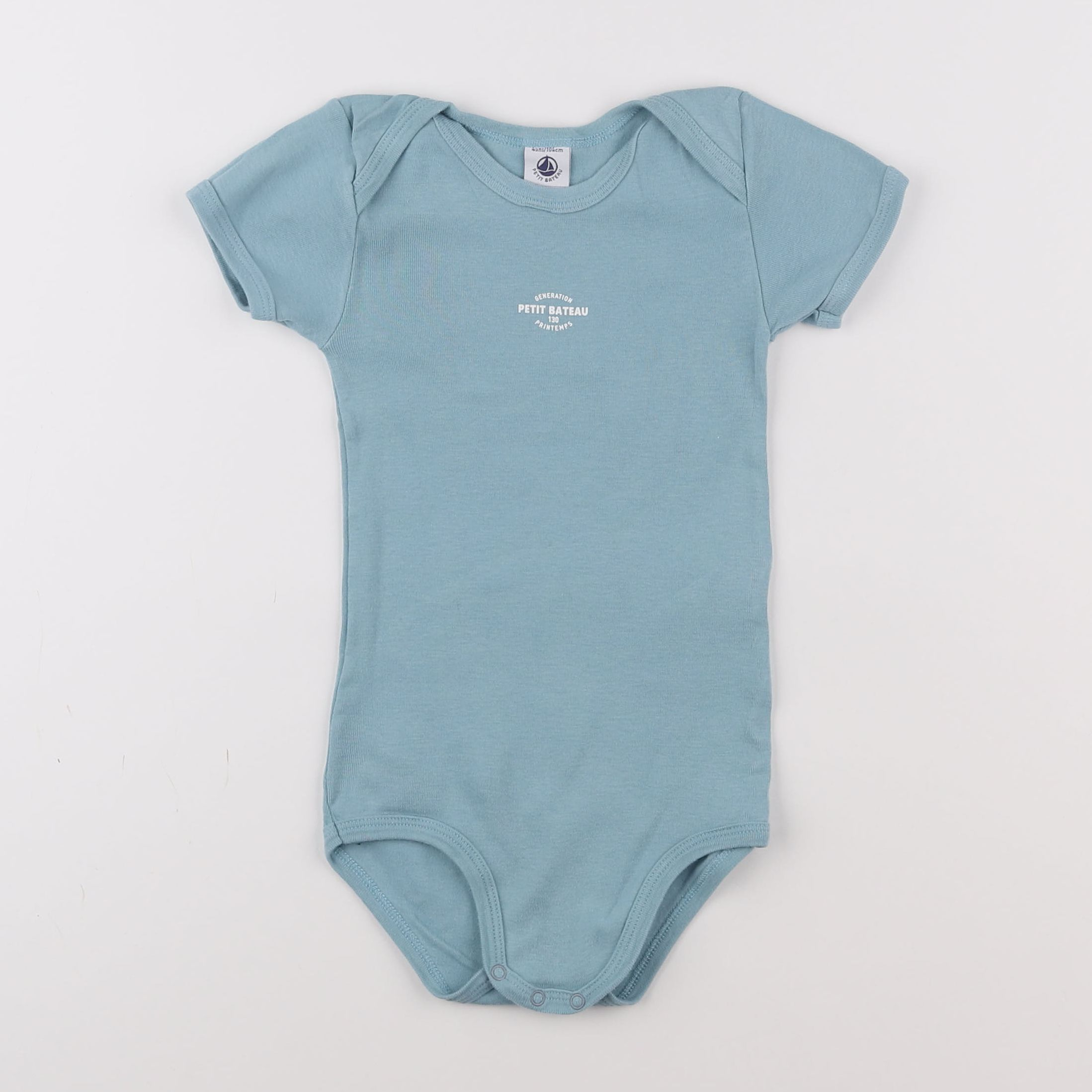 Petit Bateau - body bleu - 4 ans