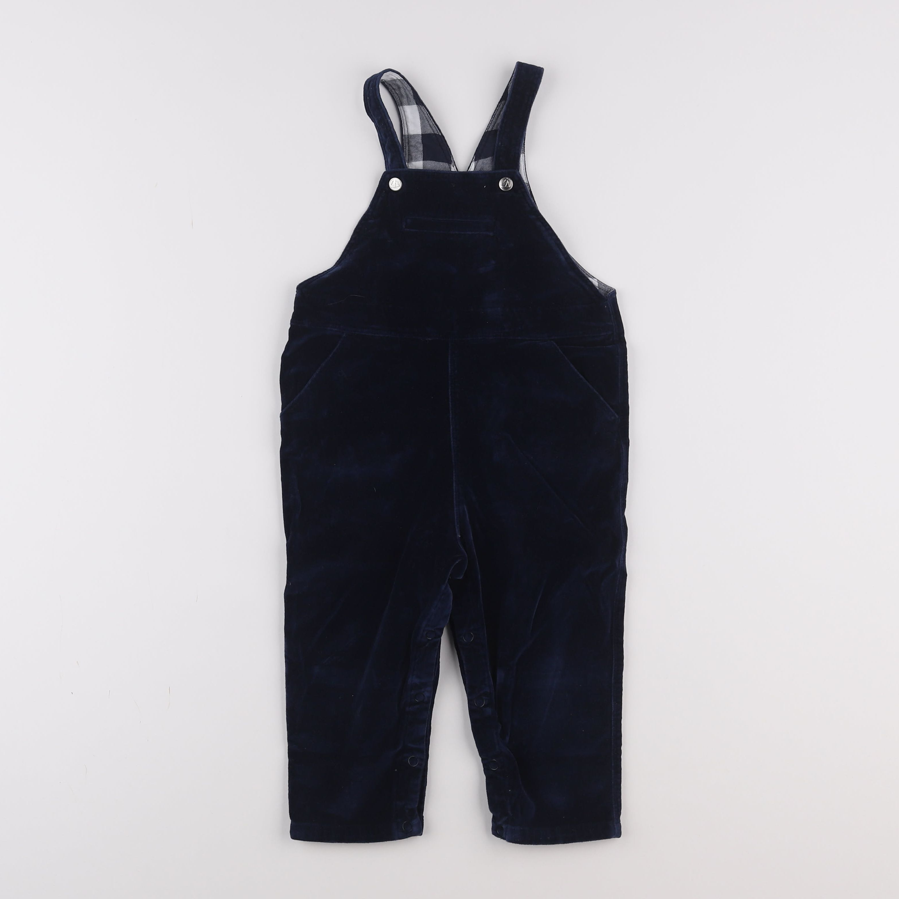 Petit Bateau - salopette bleu - 2 ans