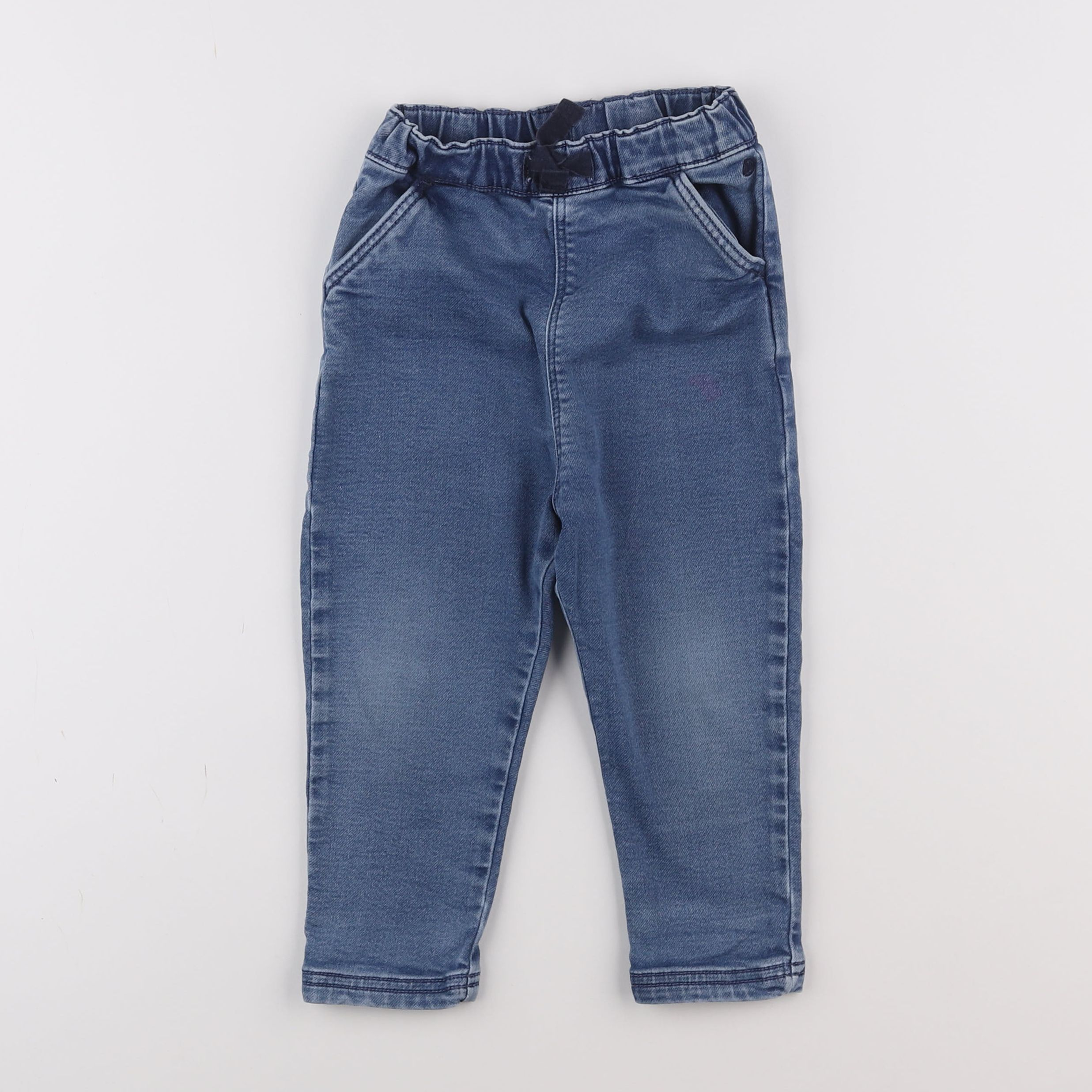 Petit Bateau - pantalon bleu - 3 ans