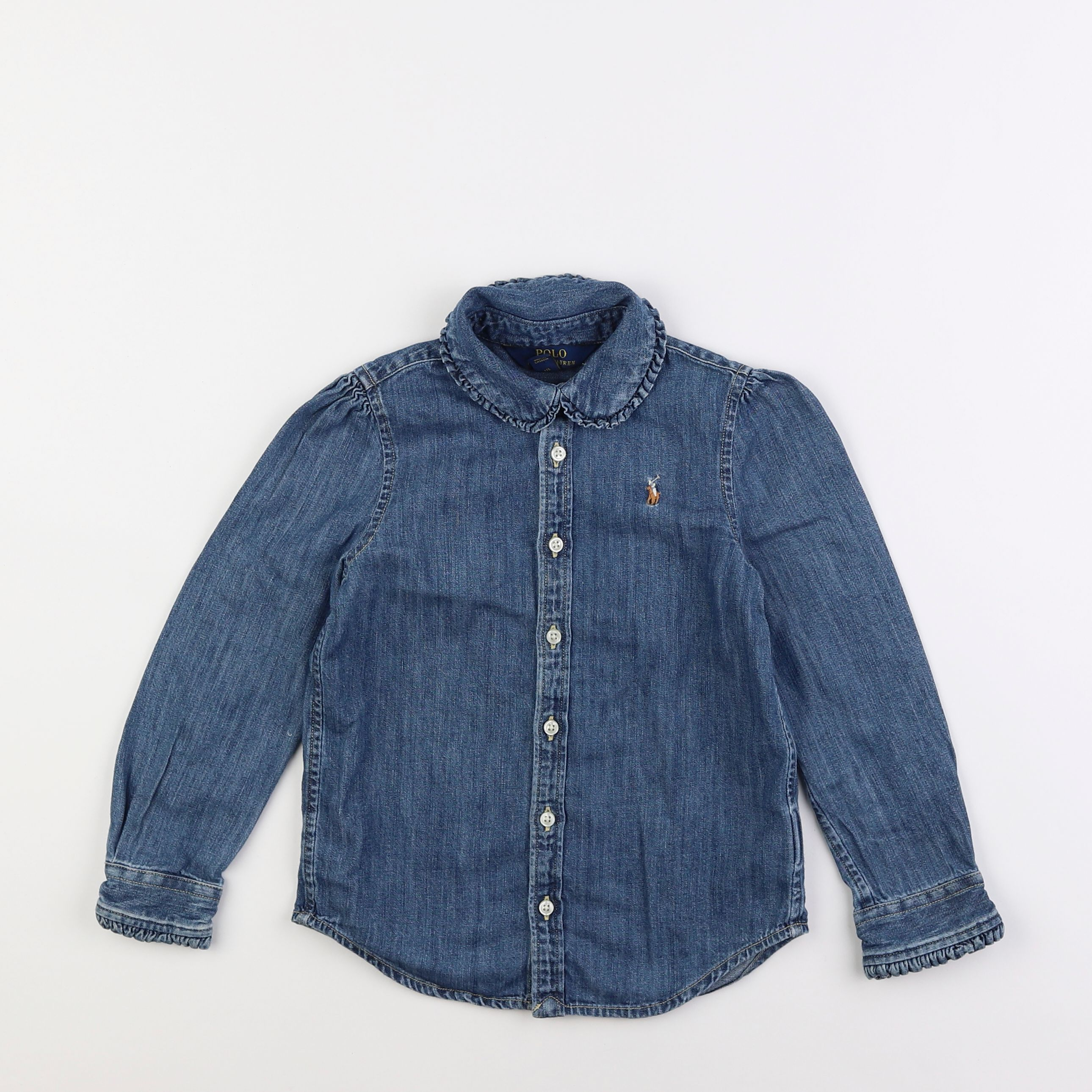 Ralph Lauren - chemise bleu - 5 ans