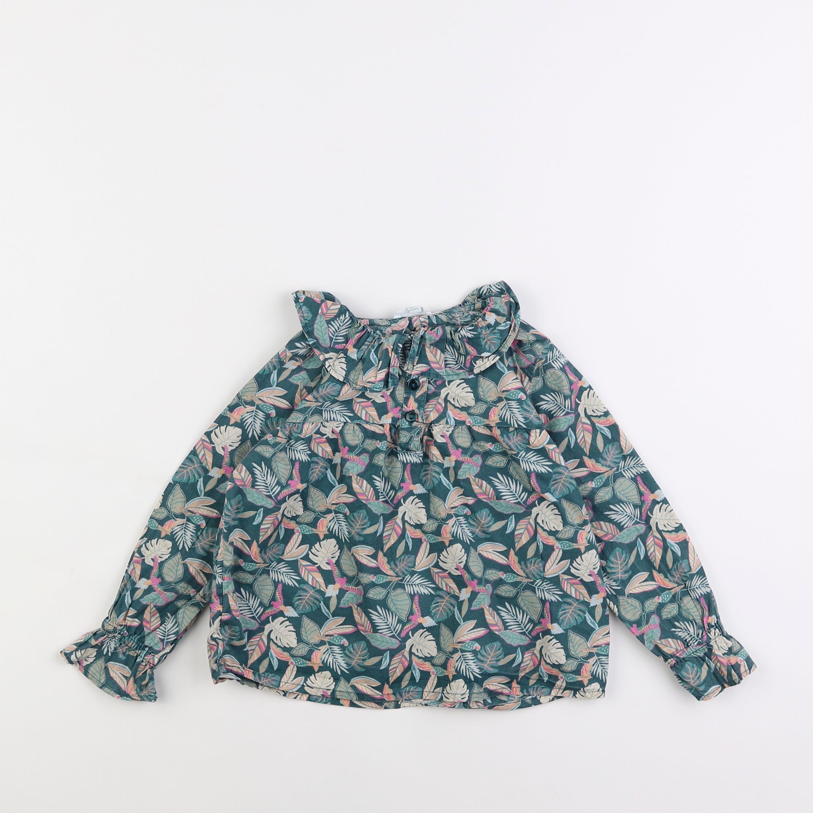 Vertbaudet - blouse vert - 4 ans