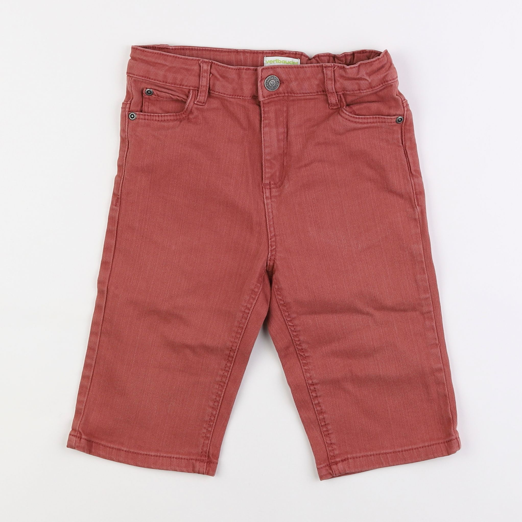 Vertbaudet - short rouge - 9 ans